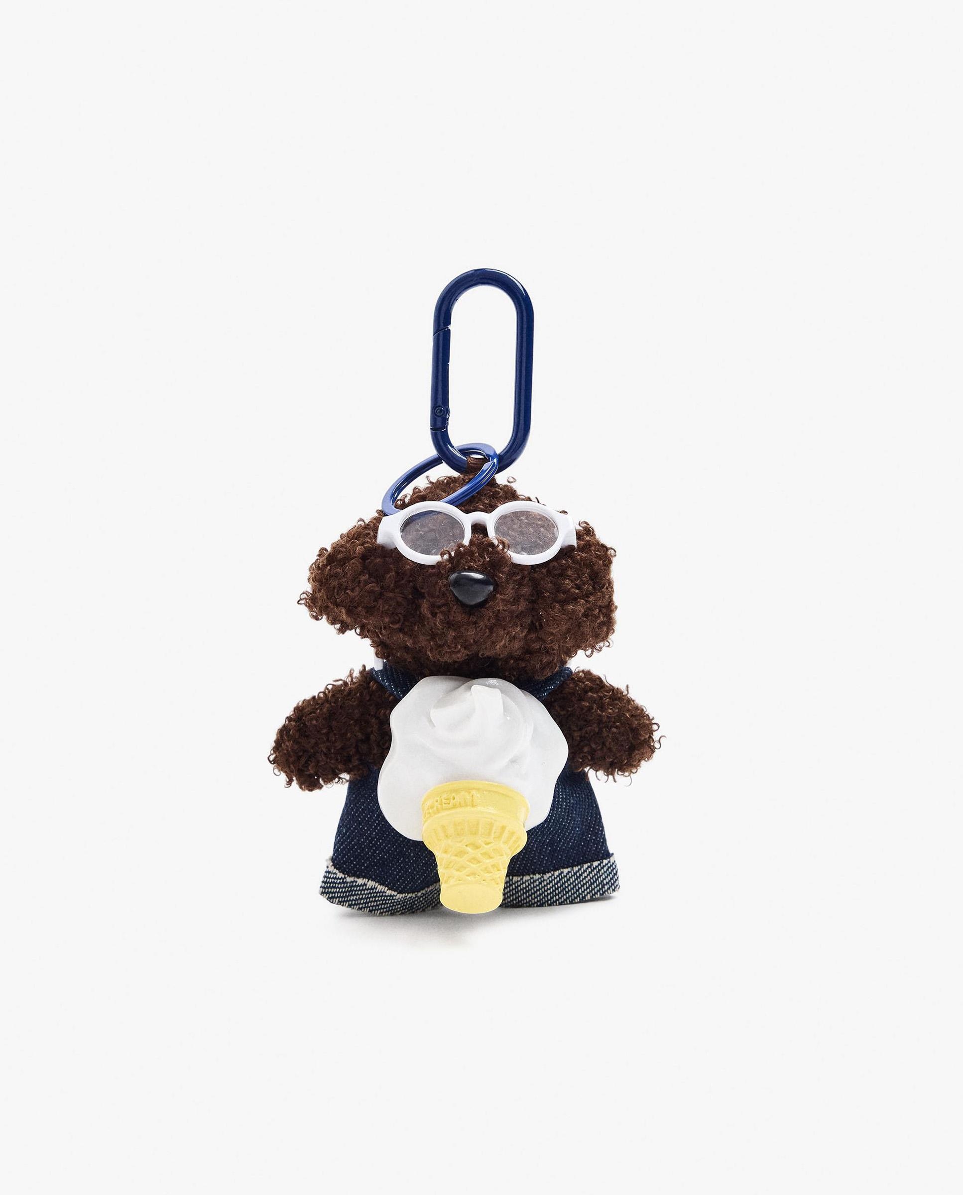 Llavero con charm de oso y cuentas - Parfois - Multicolor Multicolor-1