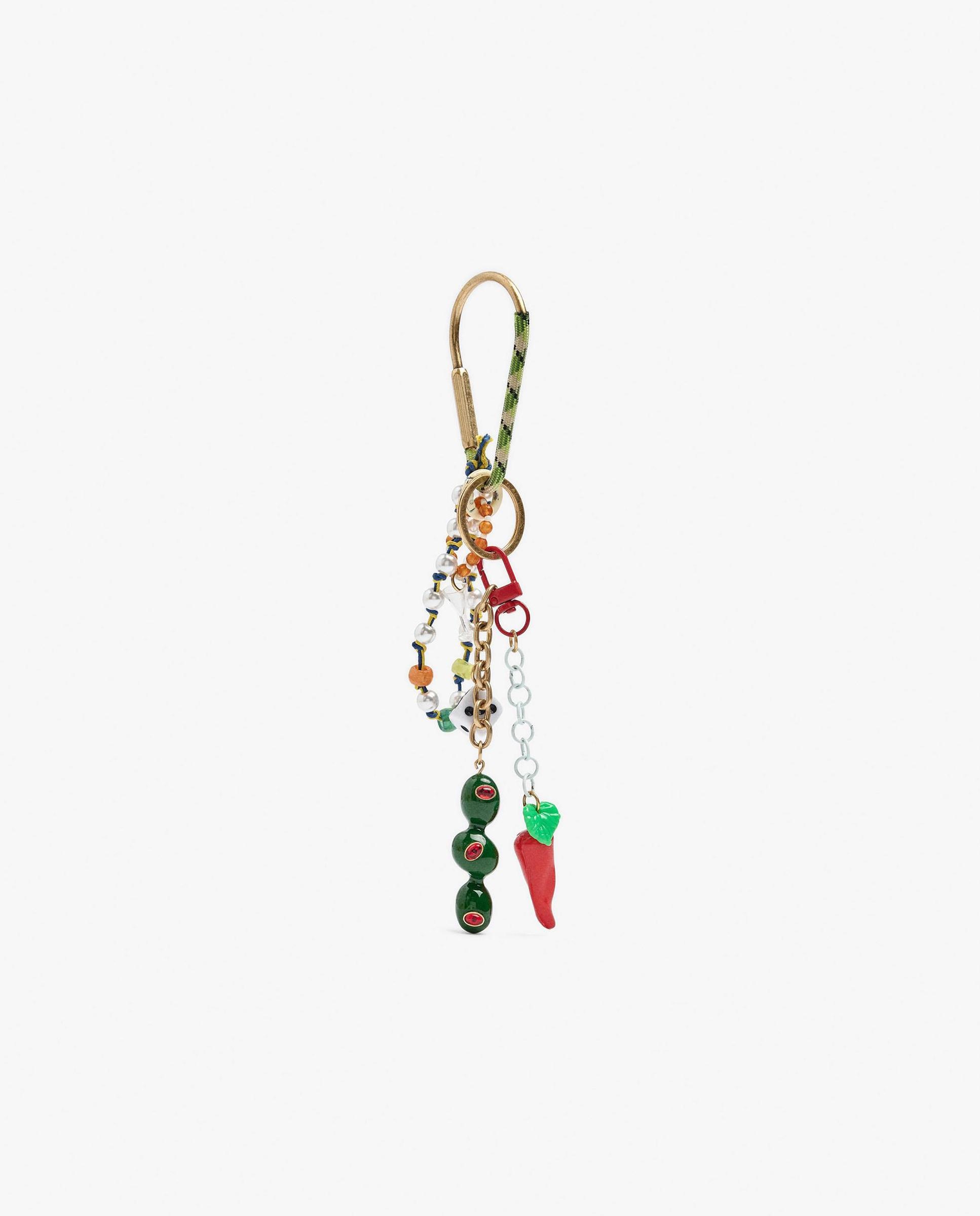 Llavero con charms decorativos y eslabones - Parfois - Multicolor Multicolor-1