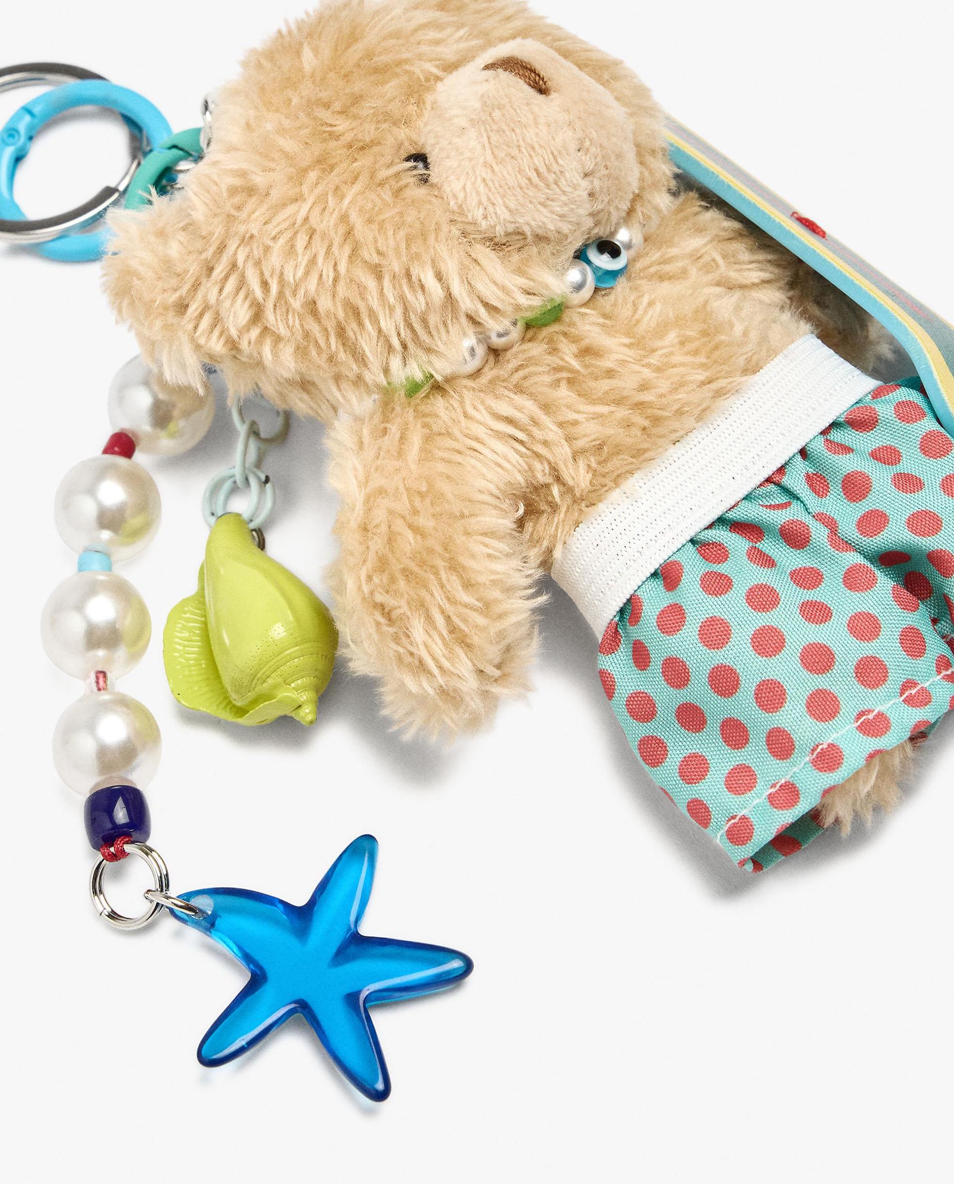 Llavero con charm de osito - Parfois - Multicolor Multicolor-3