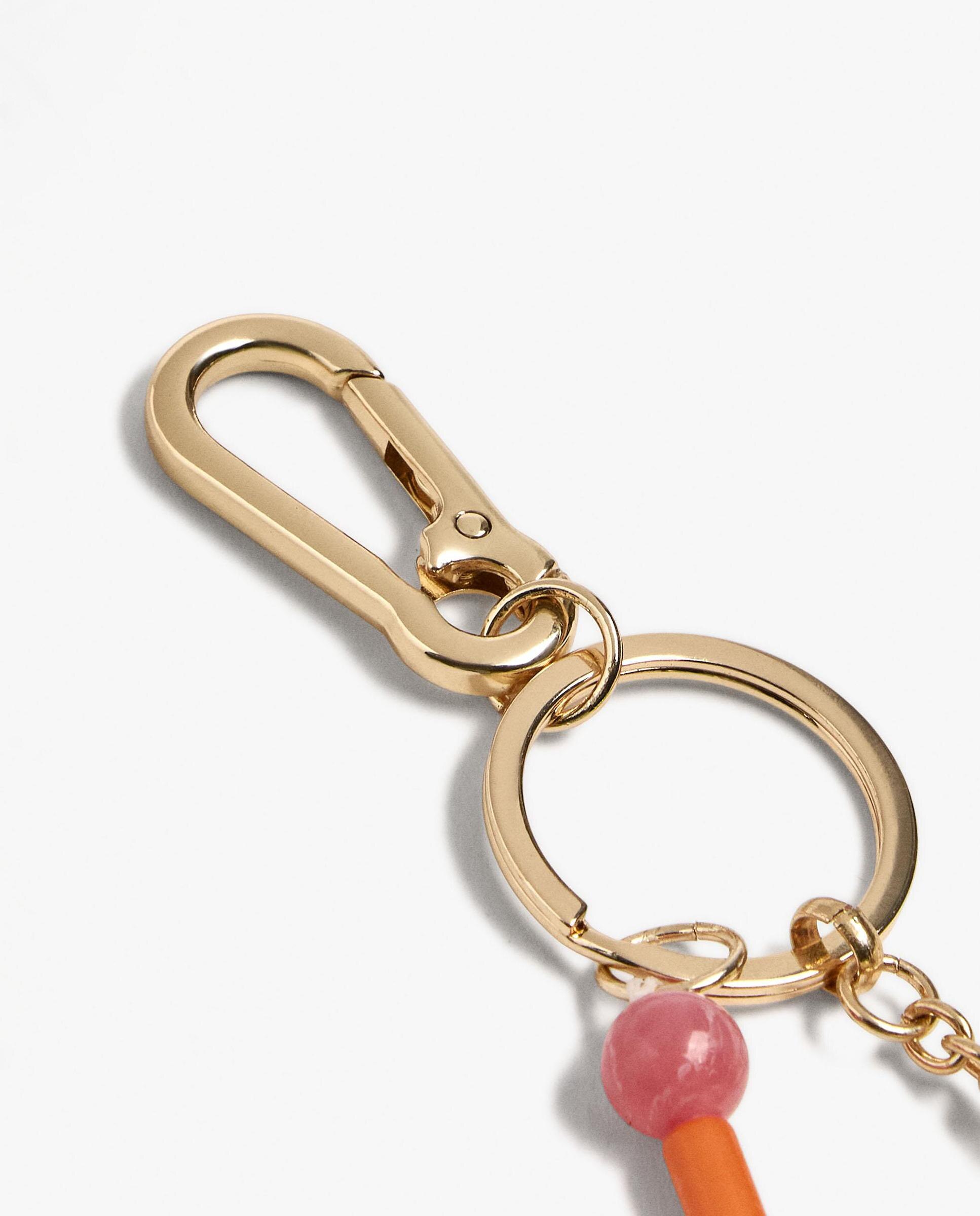 Llavero con charm de muñeco y signo del zodiaco géminis - Parfois - Multicolor Multicolor-2