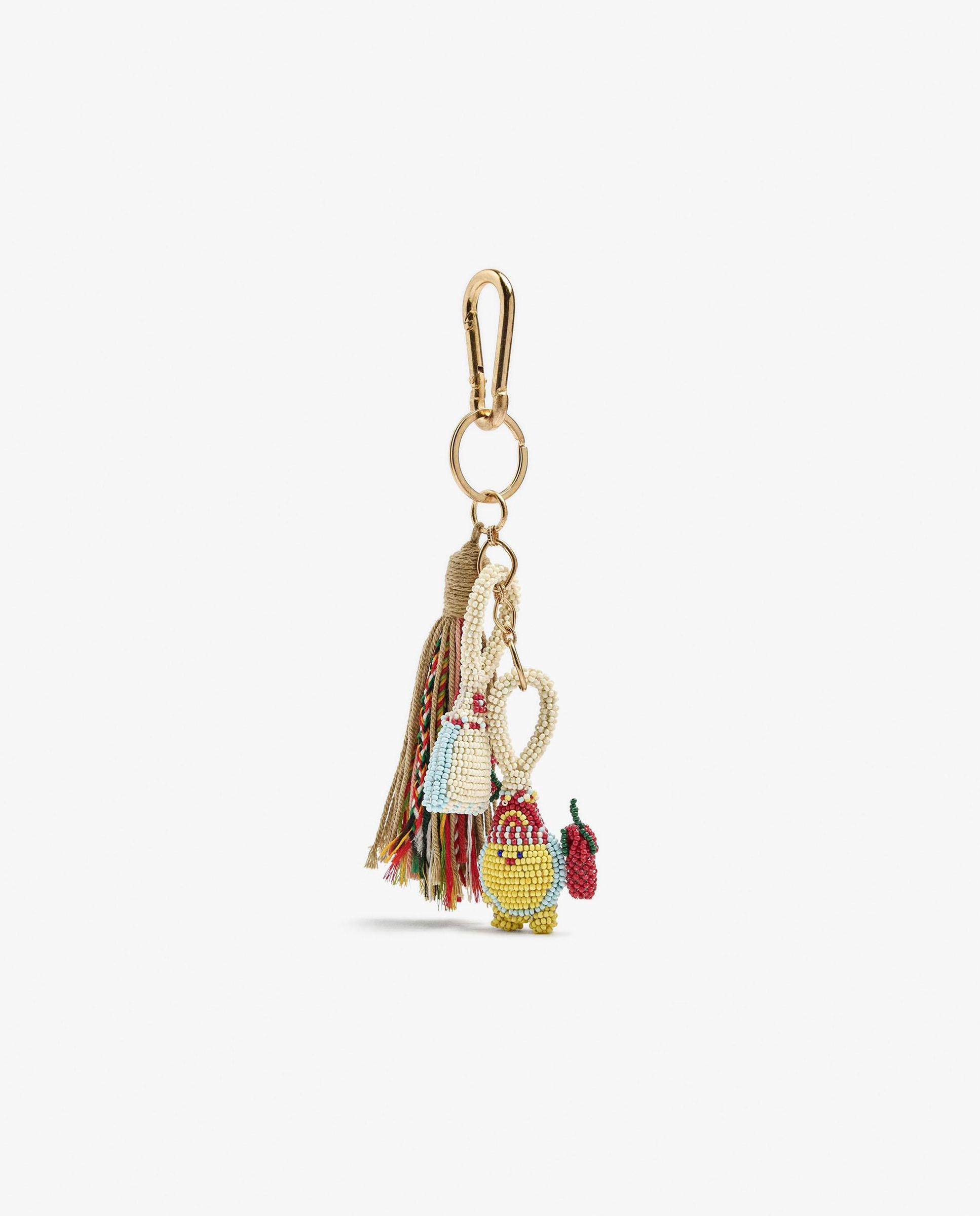 Llavero con charm de pollito y cuentas - Parfois - Multicolor Multicolor-1