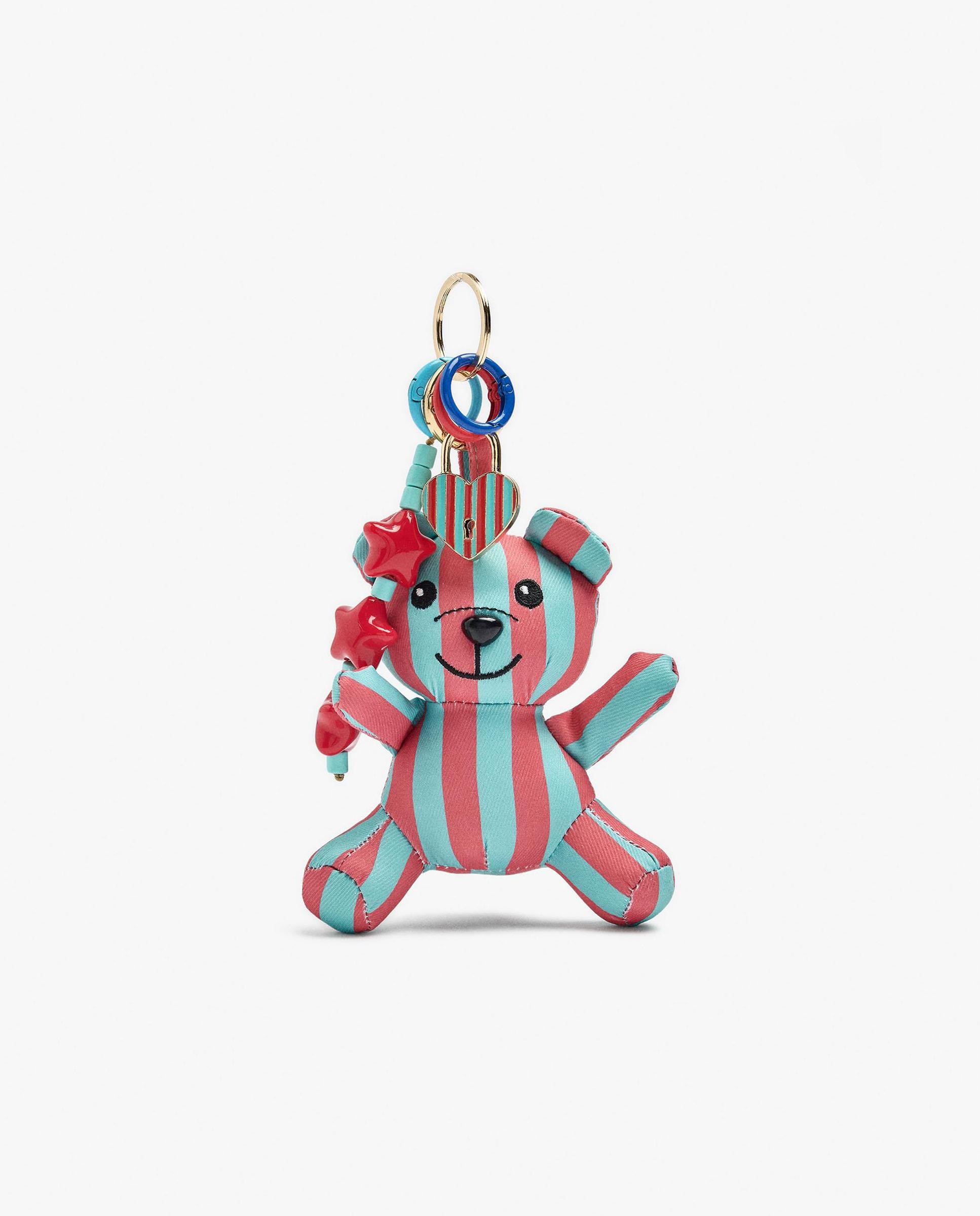 Llavero con charm de oso de rayas - Parfois - Multicolor Multicolor-1