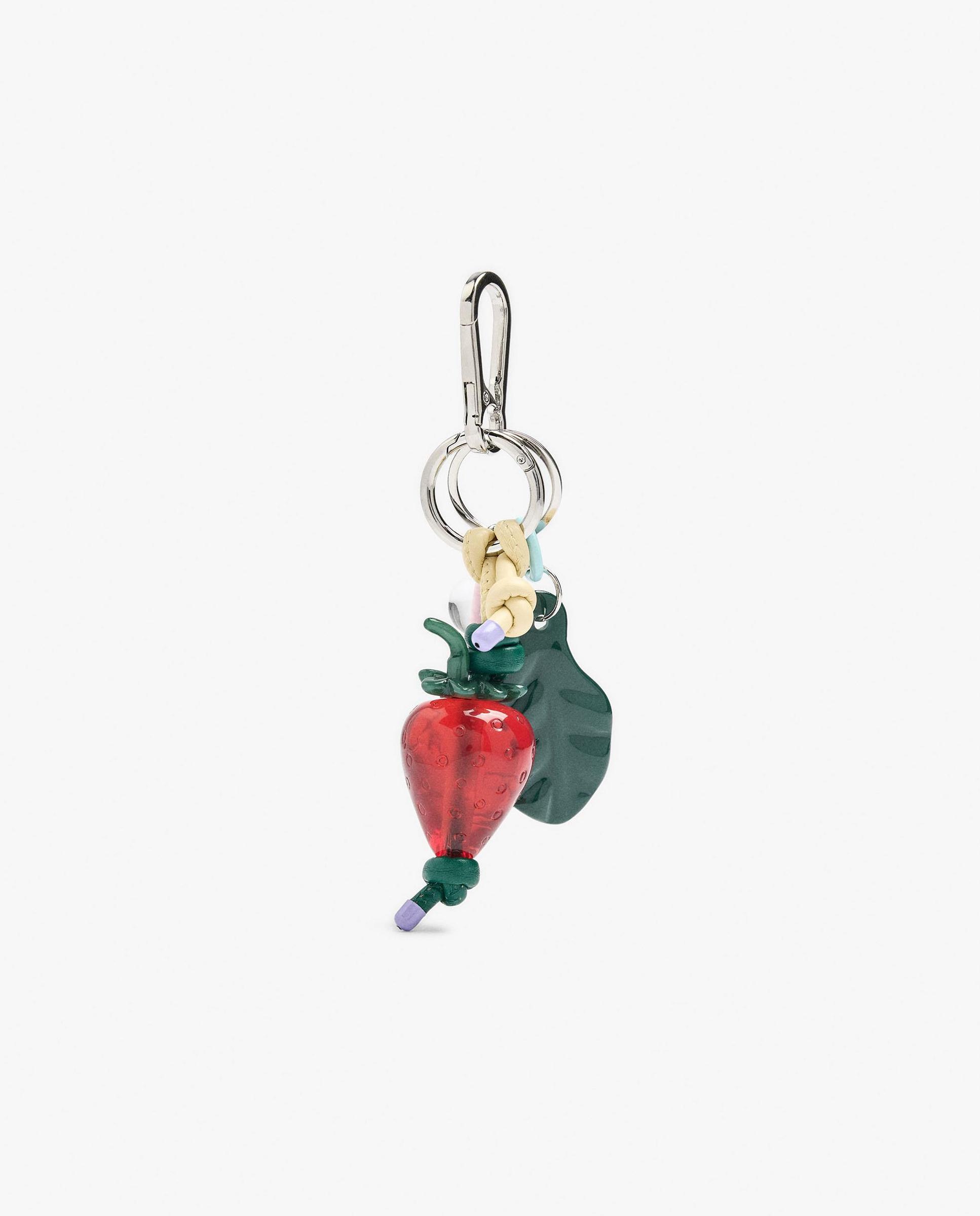 Llavero con charm y abalorio de fresa - Parfois - Multicolor Multicolor-1