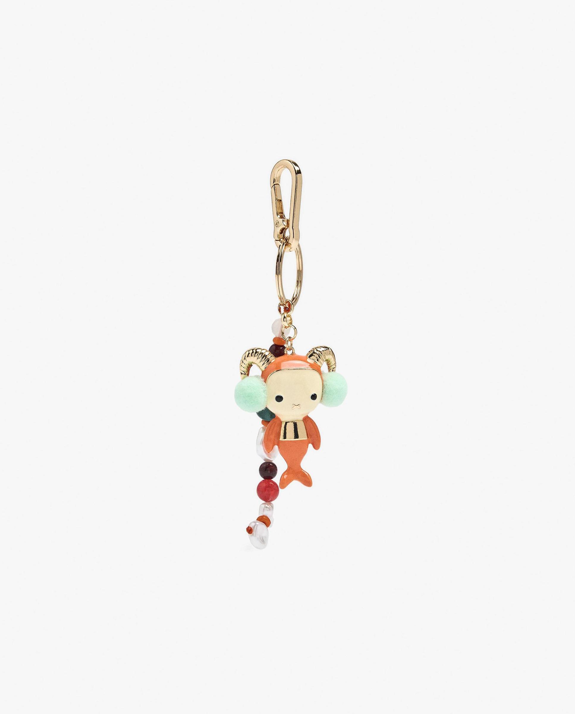 Llavero con charm de muñeco y signo del zodiaco capricornio - Parfois - Multicolor Multicolor-1