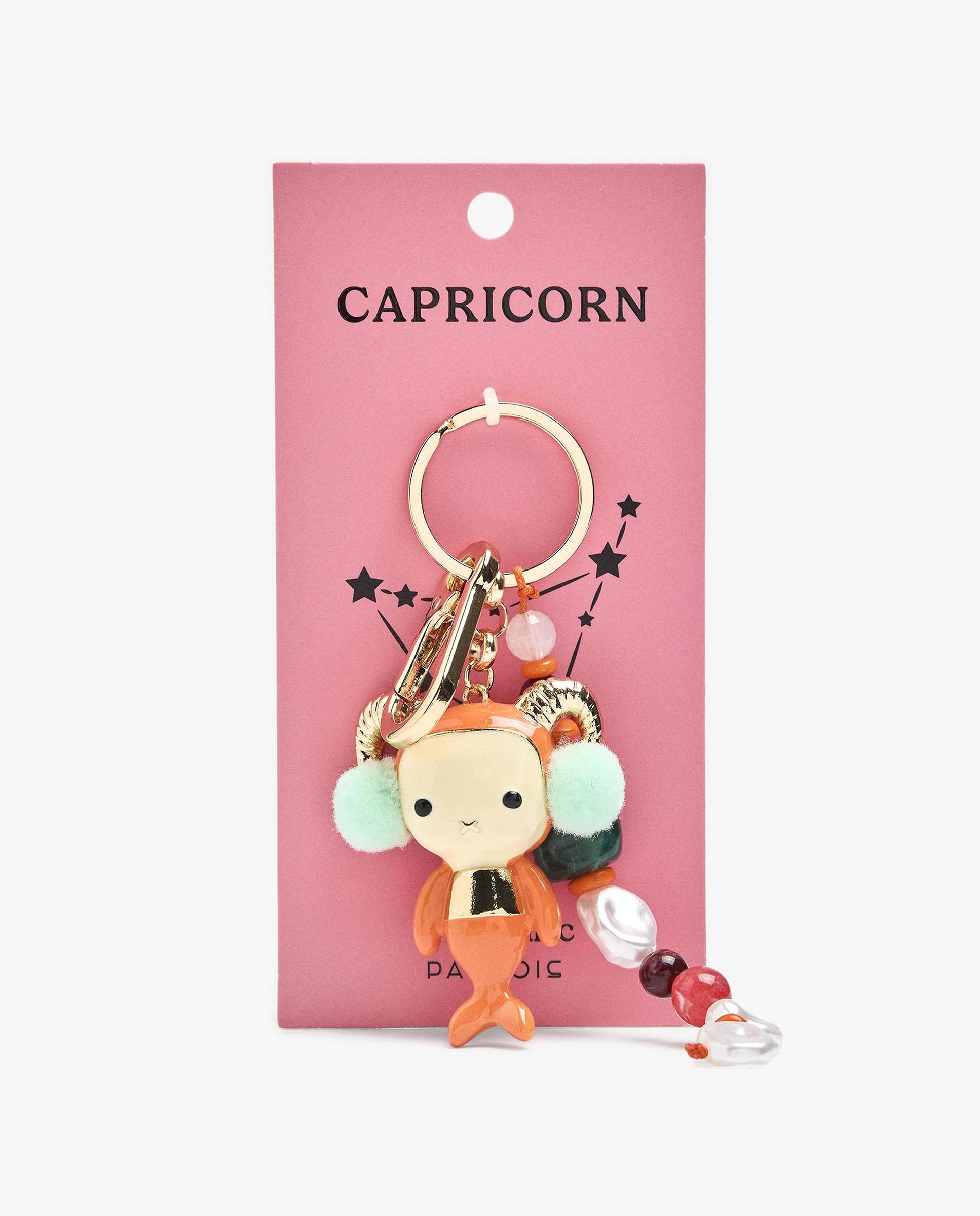 Llavero con charm de muñeco y signo del zodiaco capricornio - Parfois - Multicolor Multicolor-4