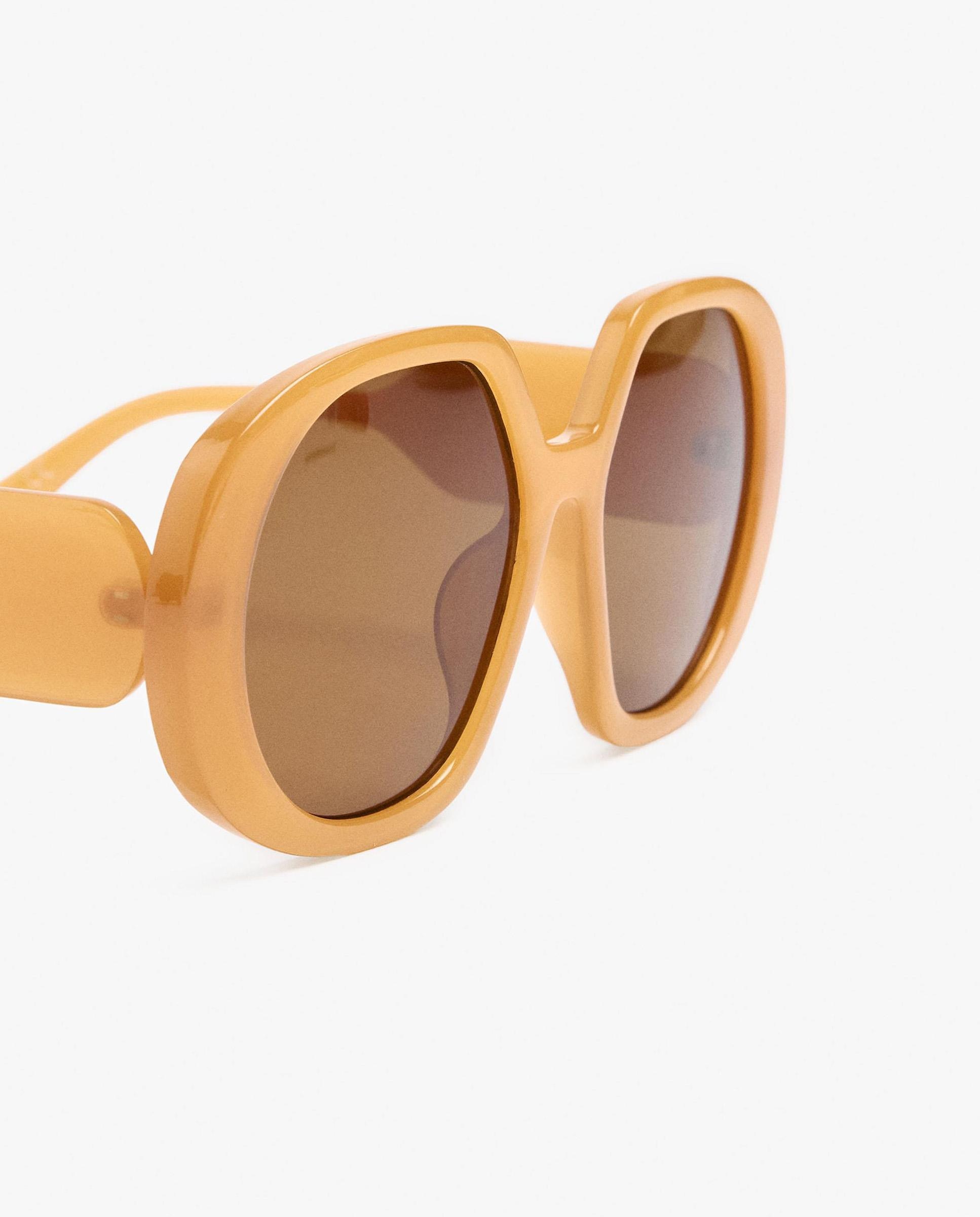 Gafas de sol de mujer parfois con protección uv y forma geométrica en liso - Naranja Naranja-3