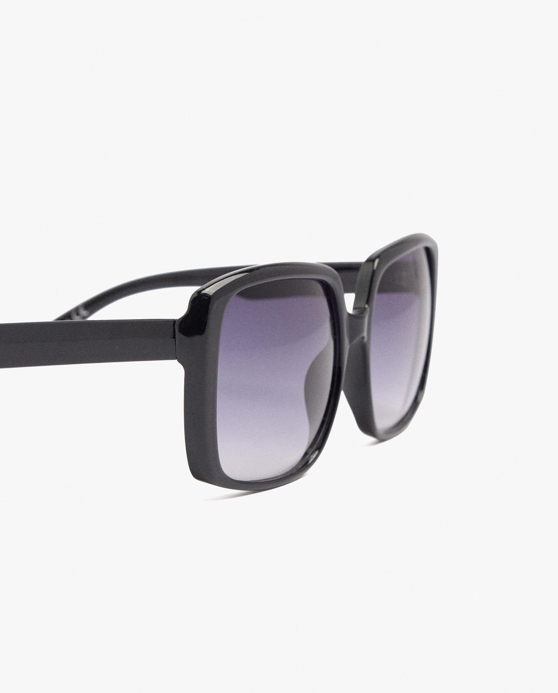 Gafas de sol de mujer parfois con protección uv y forma rectangular en liso - Negro Negro-3