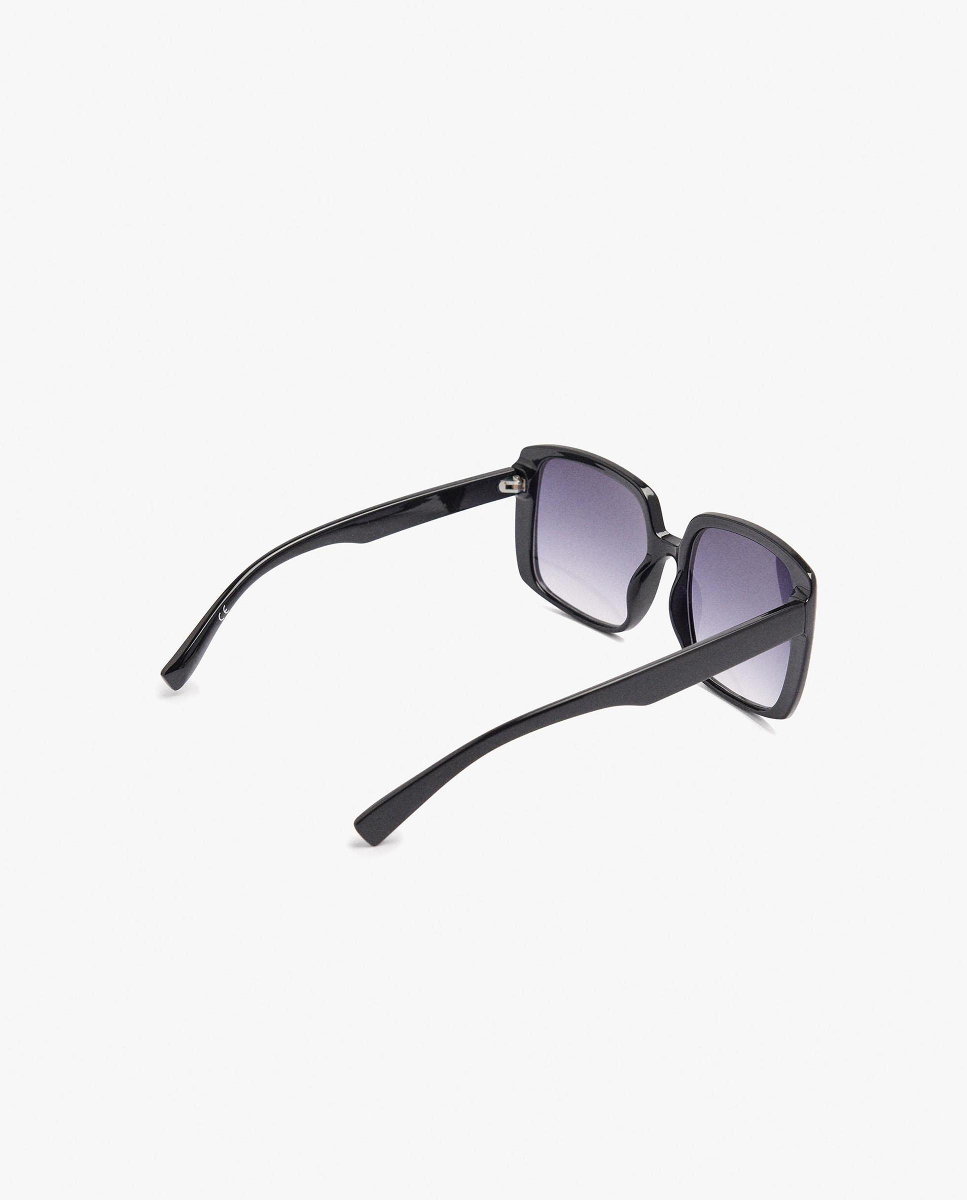Gafas de sol de mujer parfois con protección uv y forma rectangular en liso - Negro Negro-2