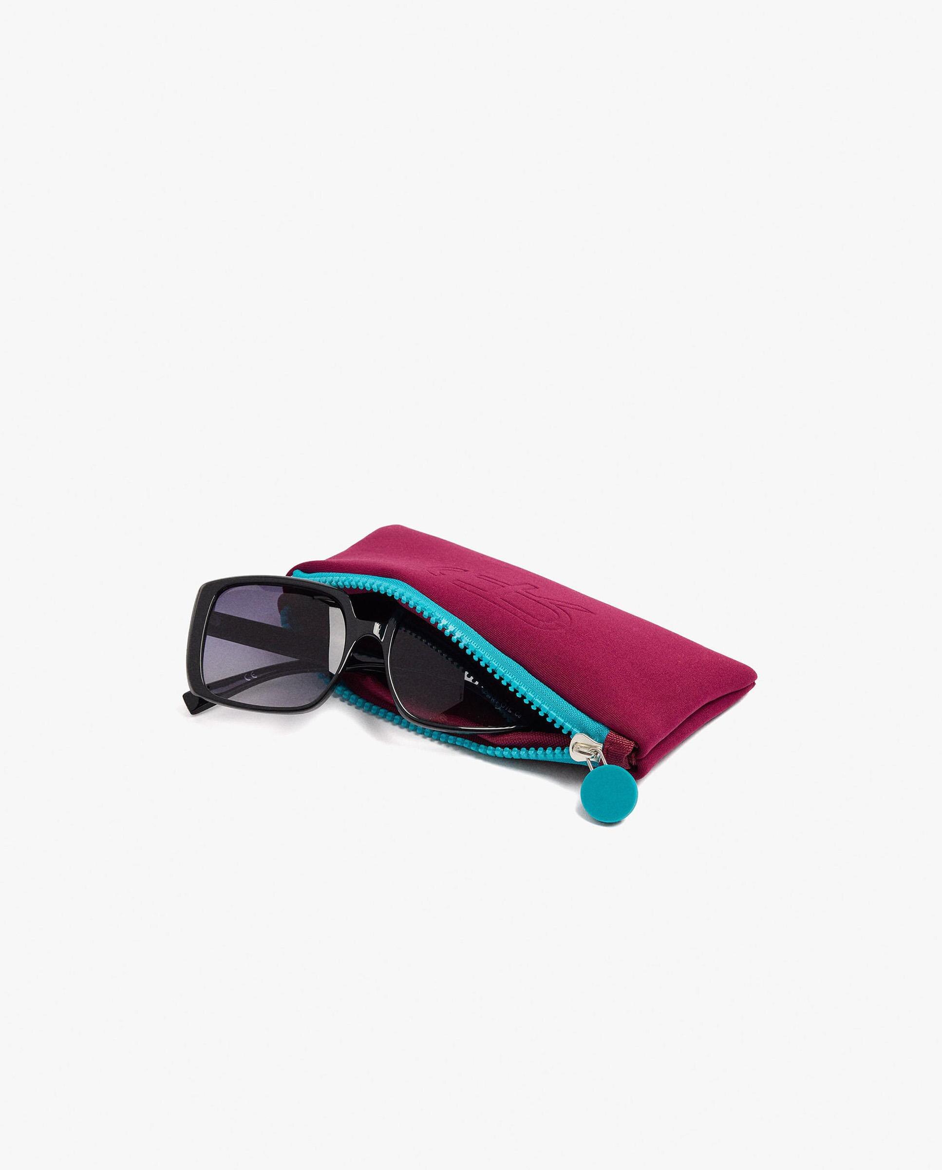 Gafas de sol de mujer parfois con protección uv y forma rectangular en liso - Negro Negro-4