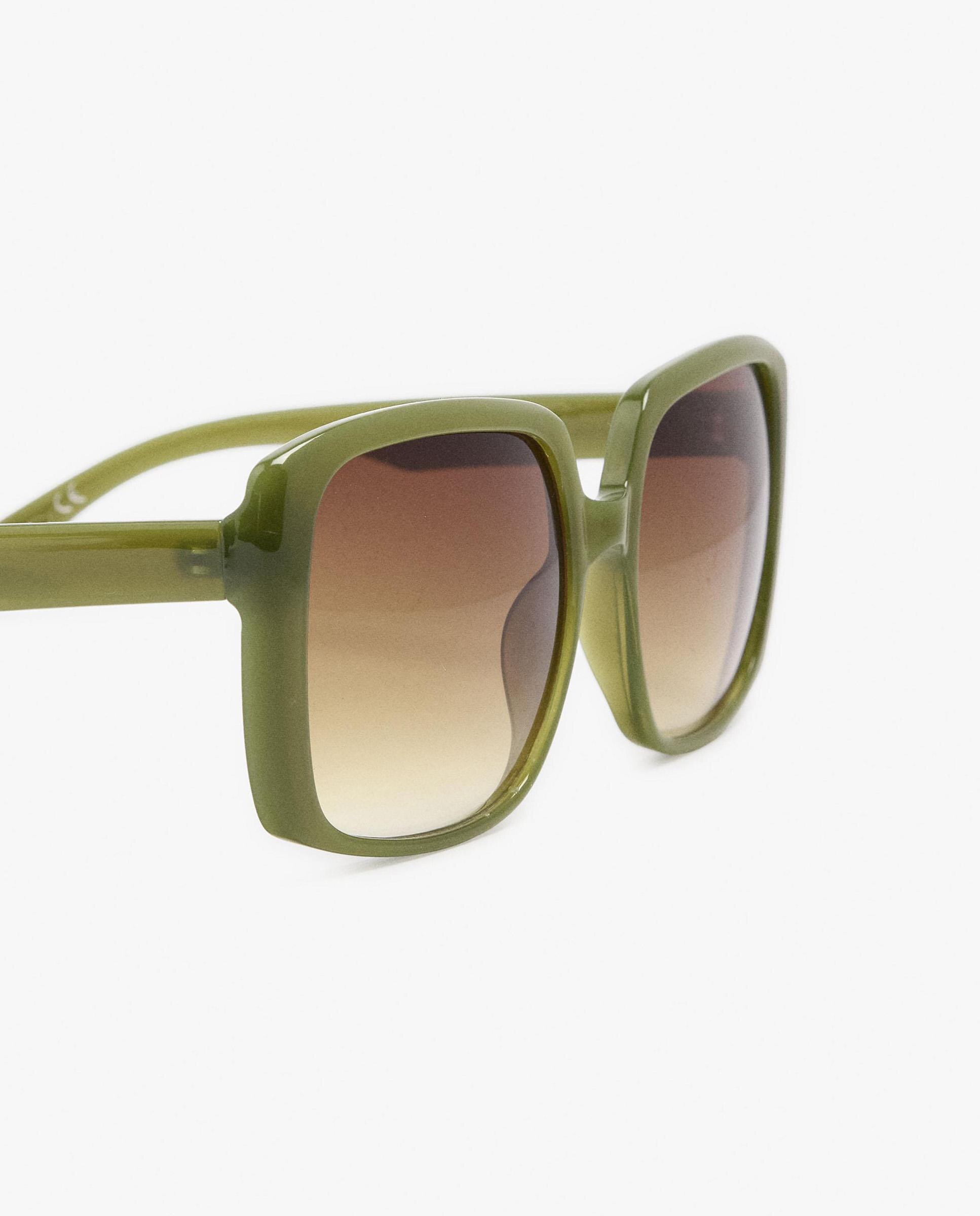 Gafas de sol de mujer parfois con protección uv y forma rectangular en liso - Kaki Kaki-3