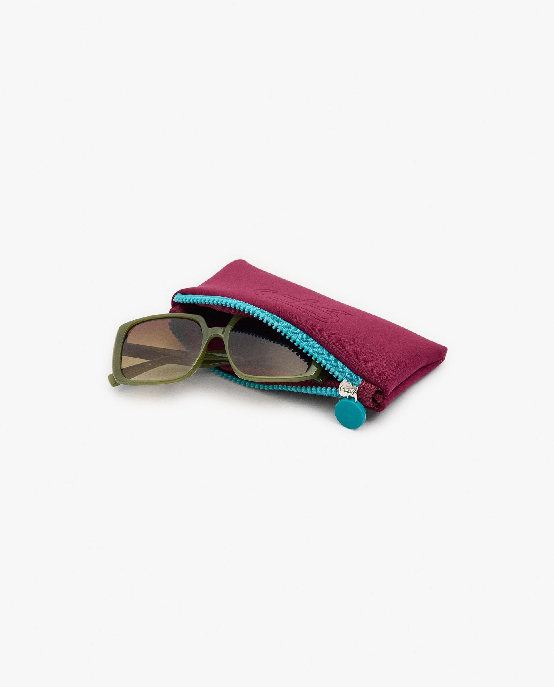 Gafas de sol de mujer parfois con protección uv y forma rectangular en liso - Kaki Kaki-4
