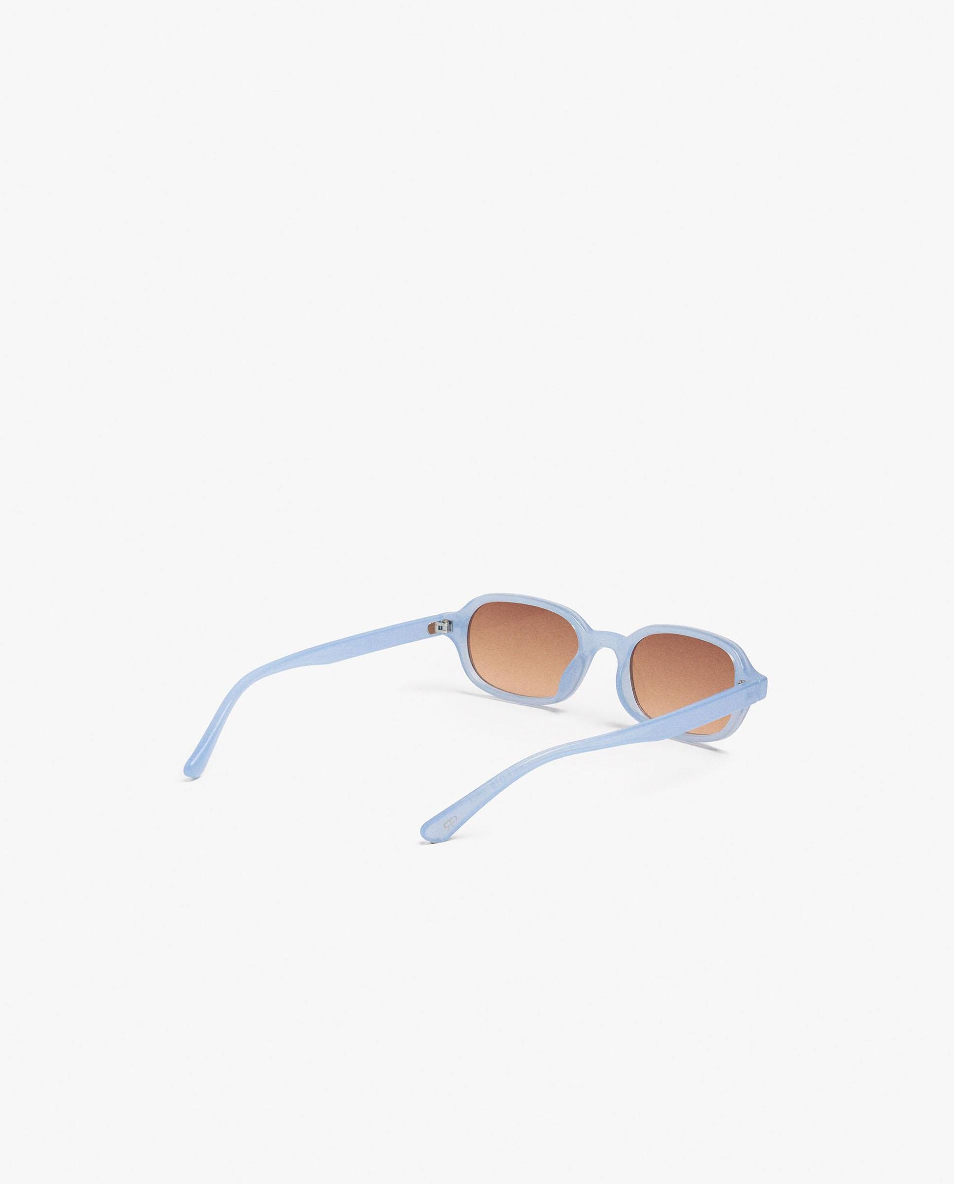 Gafas de sol de mujer parfois con protección uv y forma rectangular en liso - Azul Azul-2