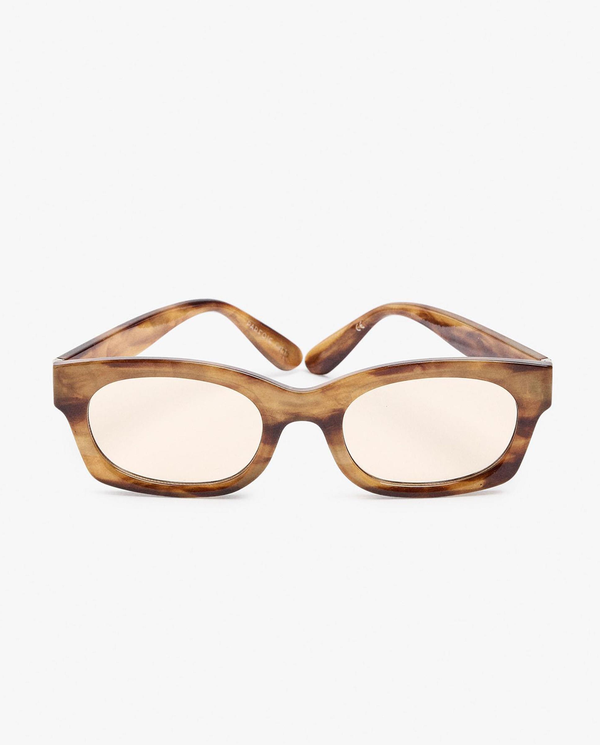 Gafas de sol de mujer parfois con protección uv y forma rectangular en liso - Marrón Marrón-1