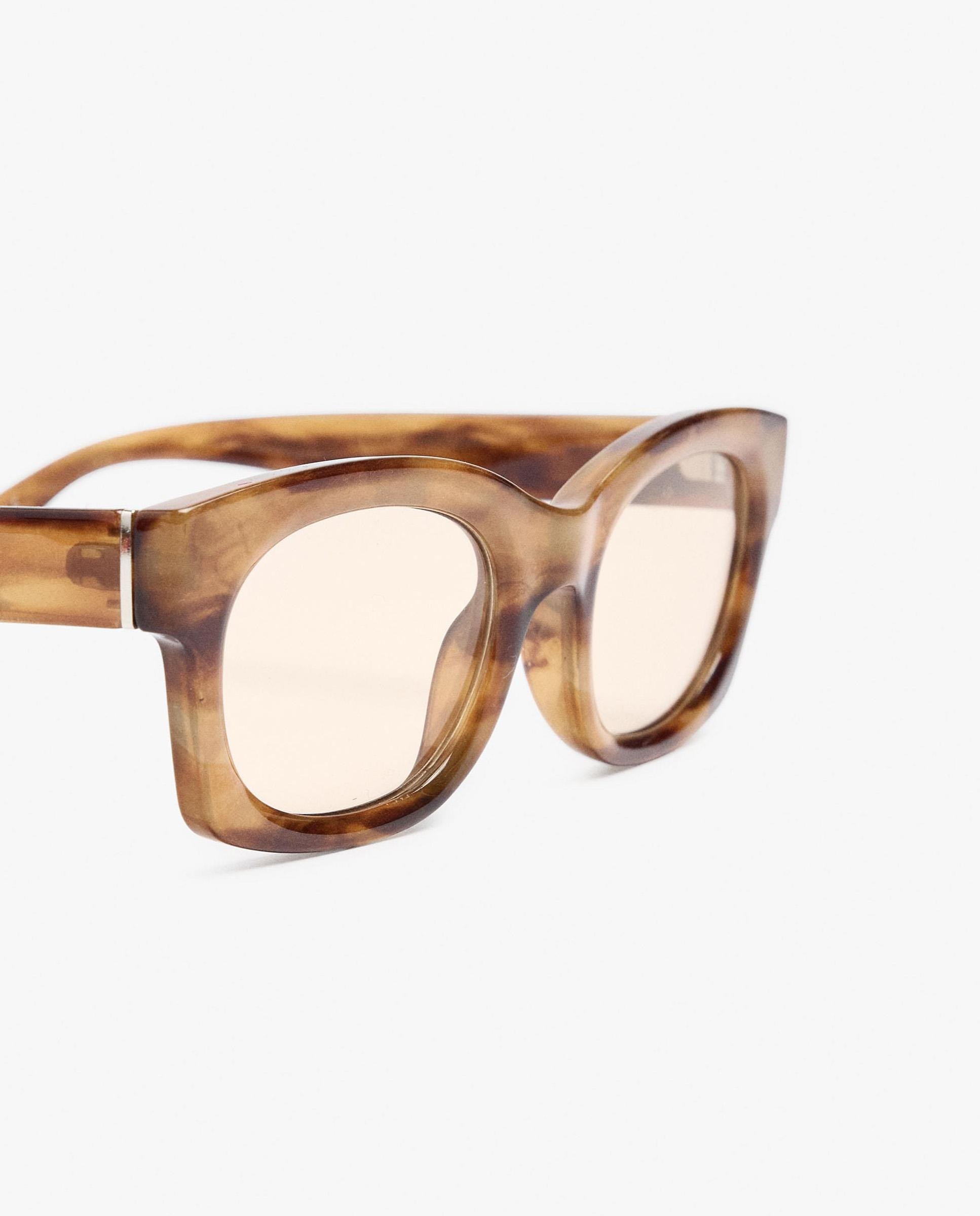 Gafas de sol de mujer parfois con protección uv y forma rectangular en liso - Marrón Marrón-3