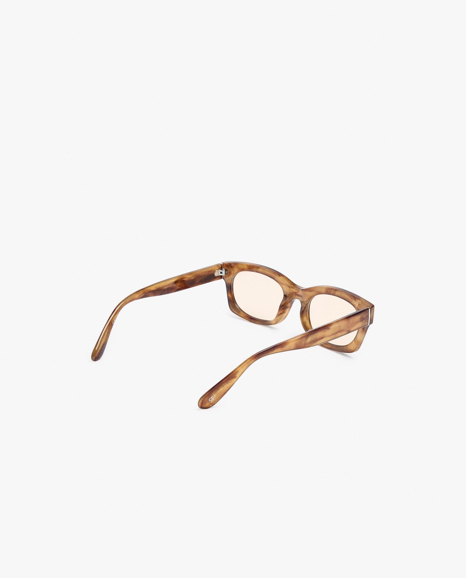 Gafas de sol de mujer parfois con protección uv y forma rectangular en liso - Marrón Marrón-2