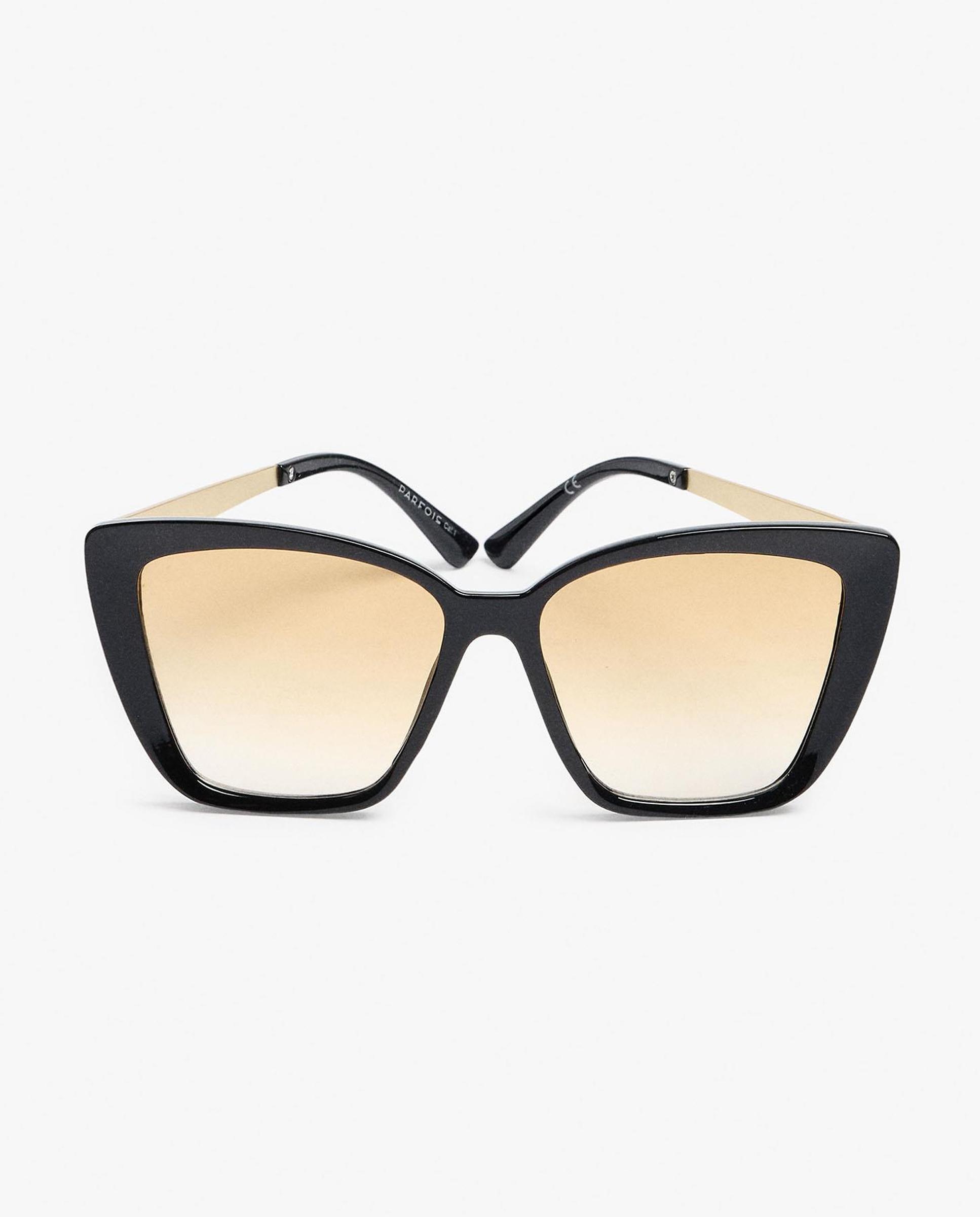 Gafas de sol de mujer parfois con protección uv y forma cat eye en liso - Negro Negro-1