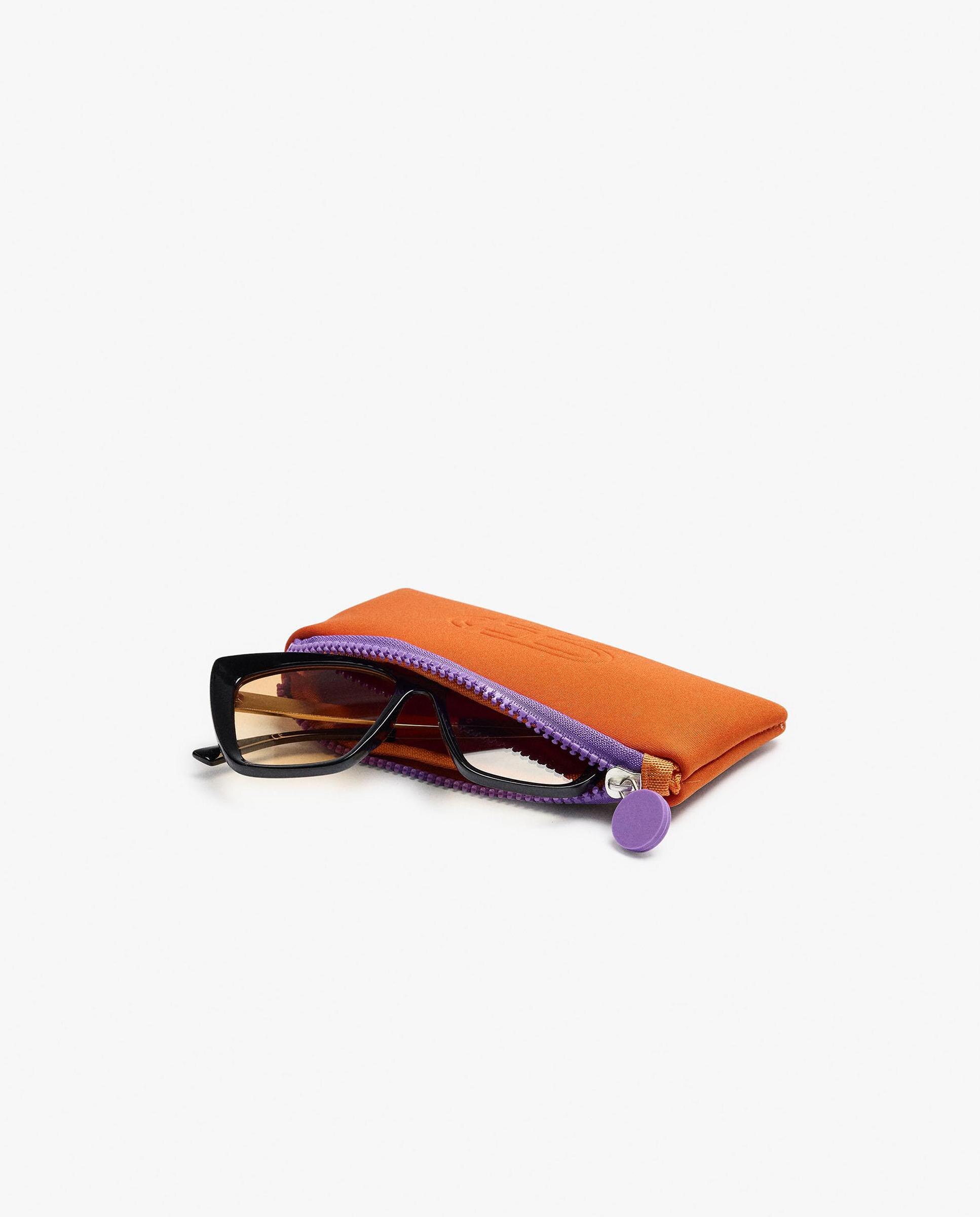 Gafas de sol de mujer parfois con protección uv y forma cat eye en liso - Negro Negro-4