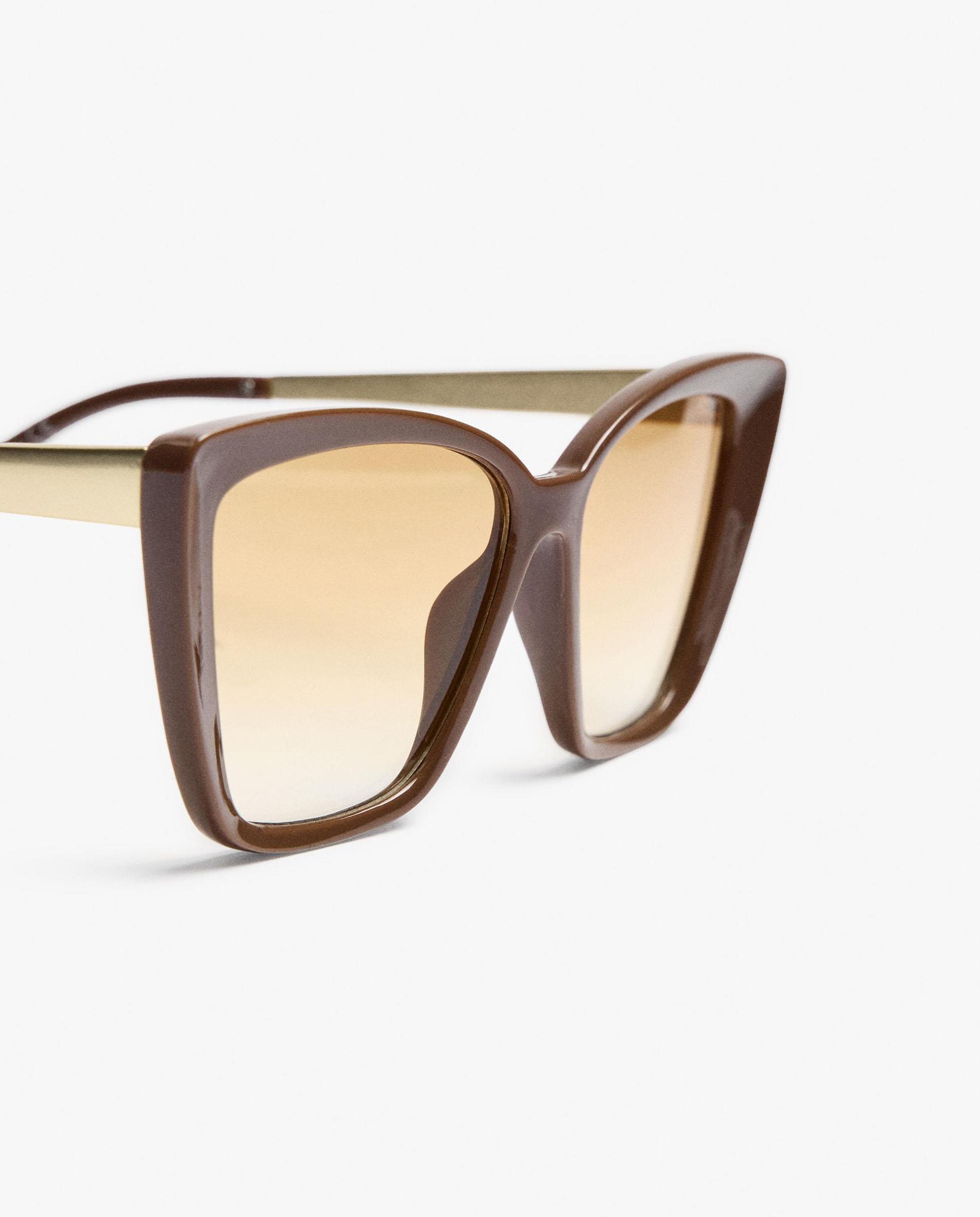 Gafas de sol de mujer parfois con protección uv y forma cat eye en liso - Rosa Rosa-3