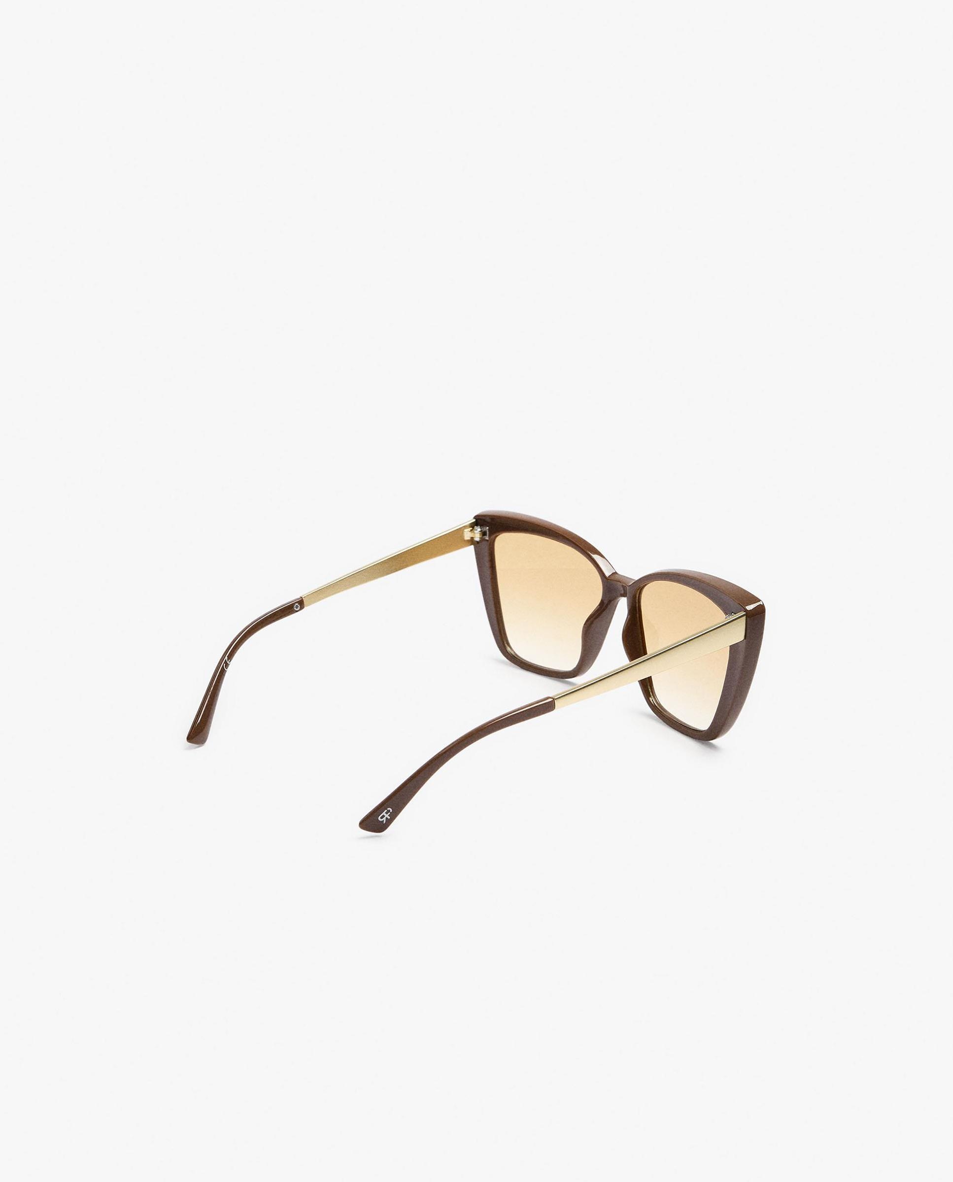 Gafas de sol de mujer parfois con protección uv y forma cat eye en liso - Rosa Rosa-2