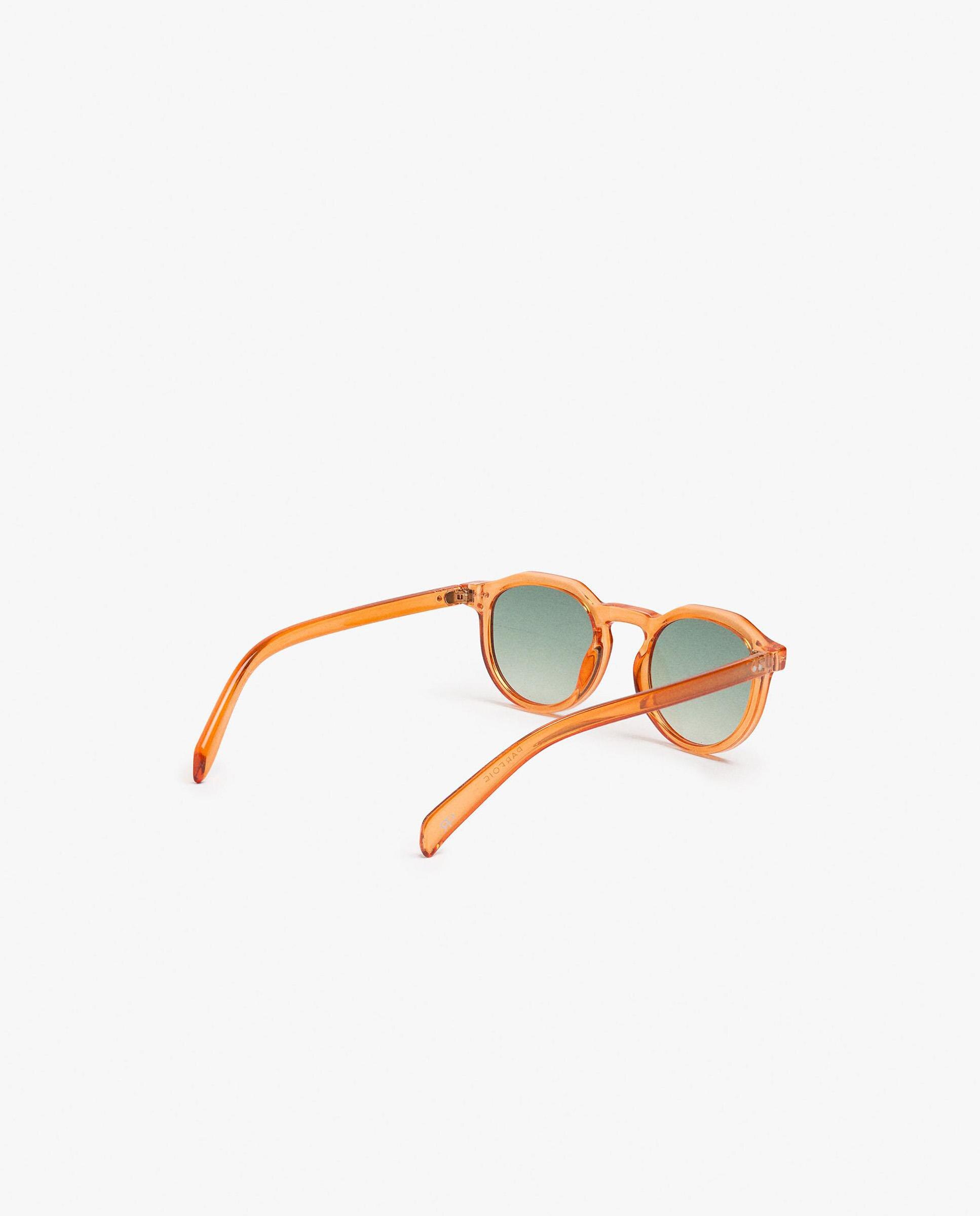 Gafas de sol de mujer parfois con protección uv y forma redonda en liso - Naranja Naranja-2