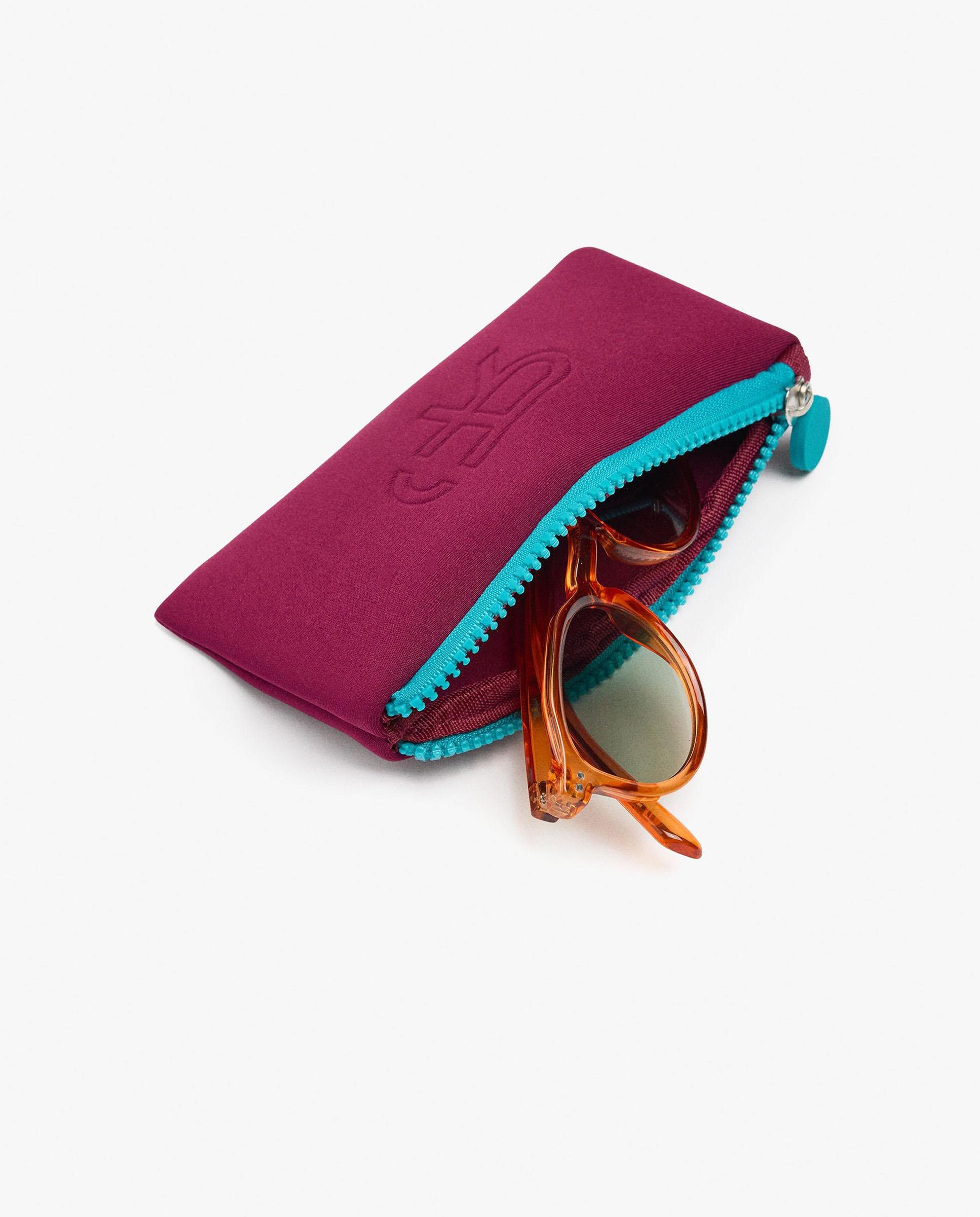 Gafas de sol de mujer parfois con protección uv y forma redonda en liso - Naranja Naranja-4