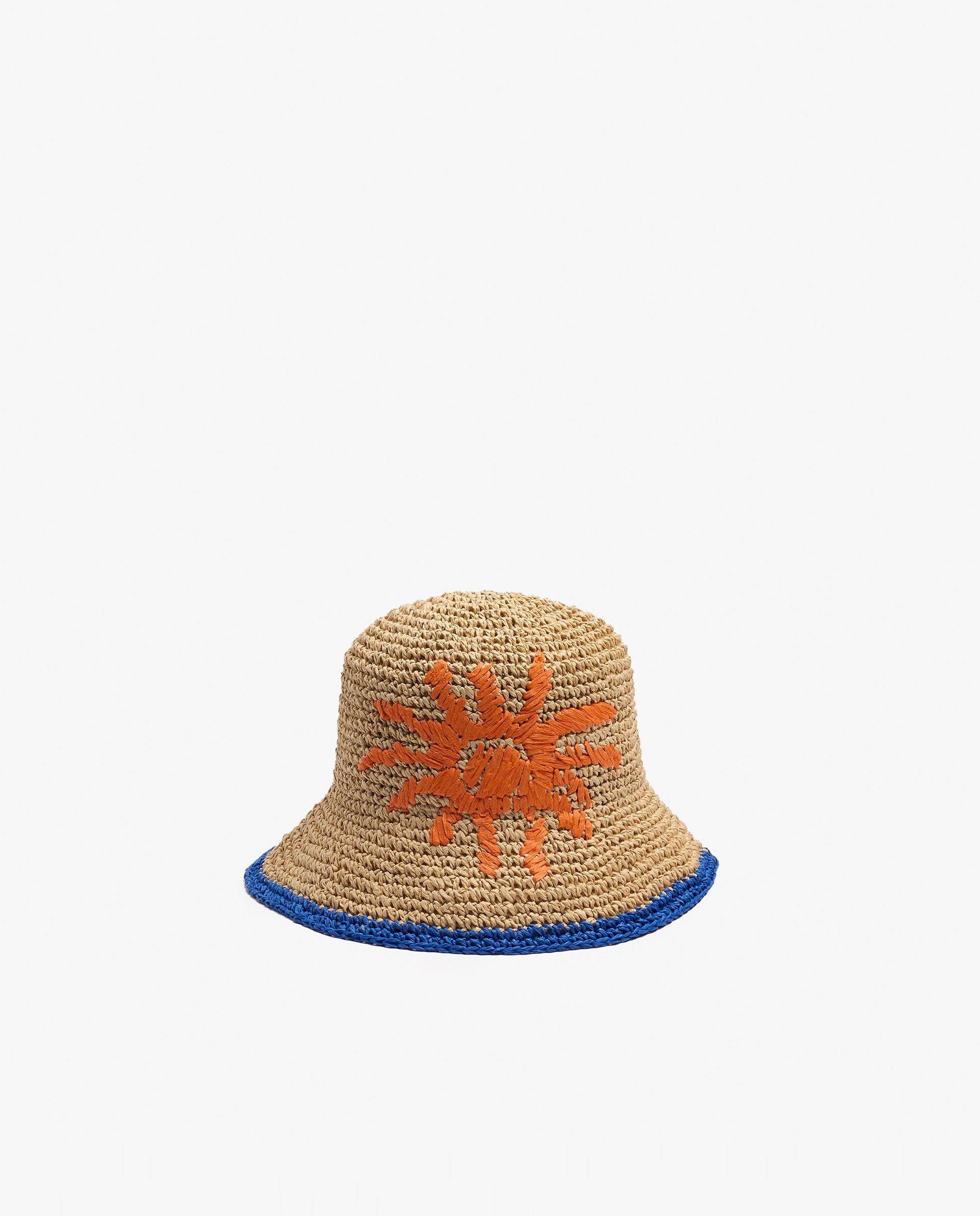 Gorro de mujer estilo bucket con detalle de sol - Parfois - Natural Natural-1