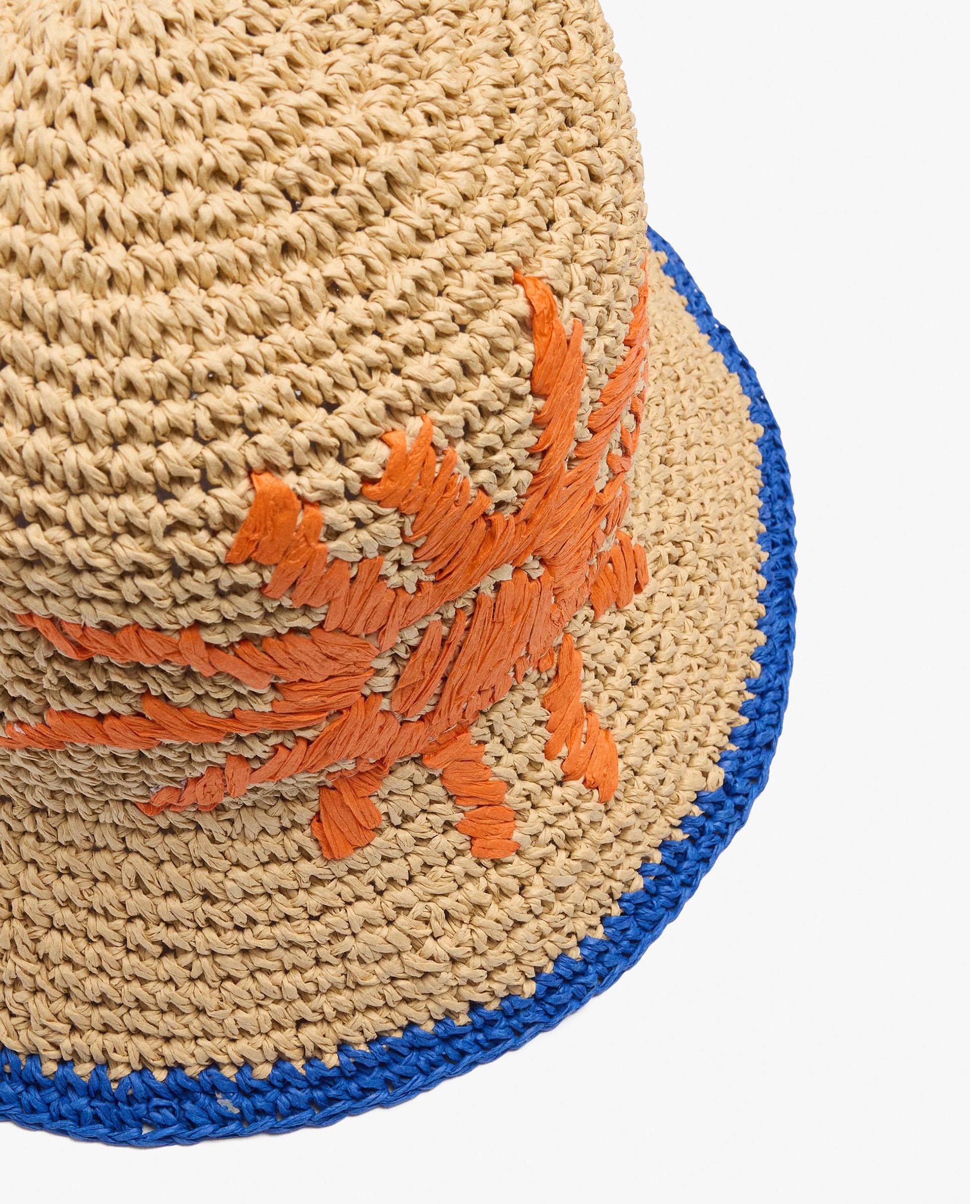 Gorro de mujer estilo bucket con detalle de sol - Parfois - Natural Natural-3