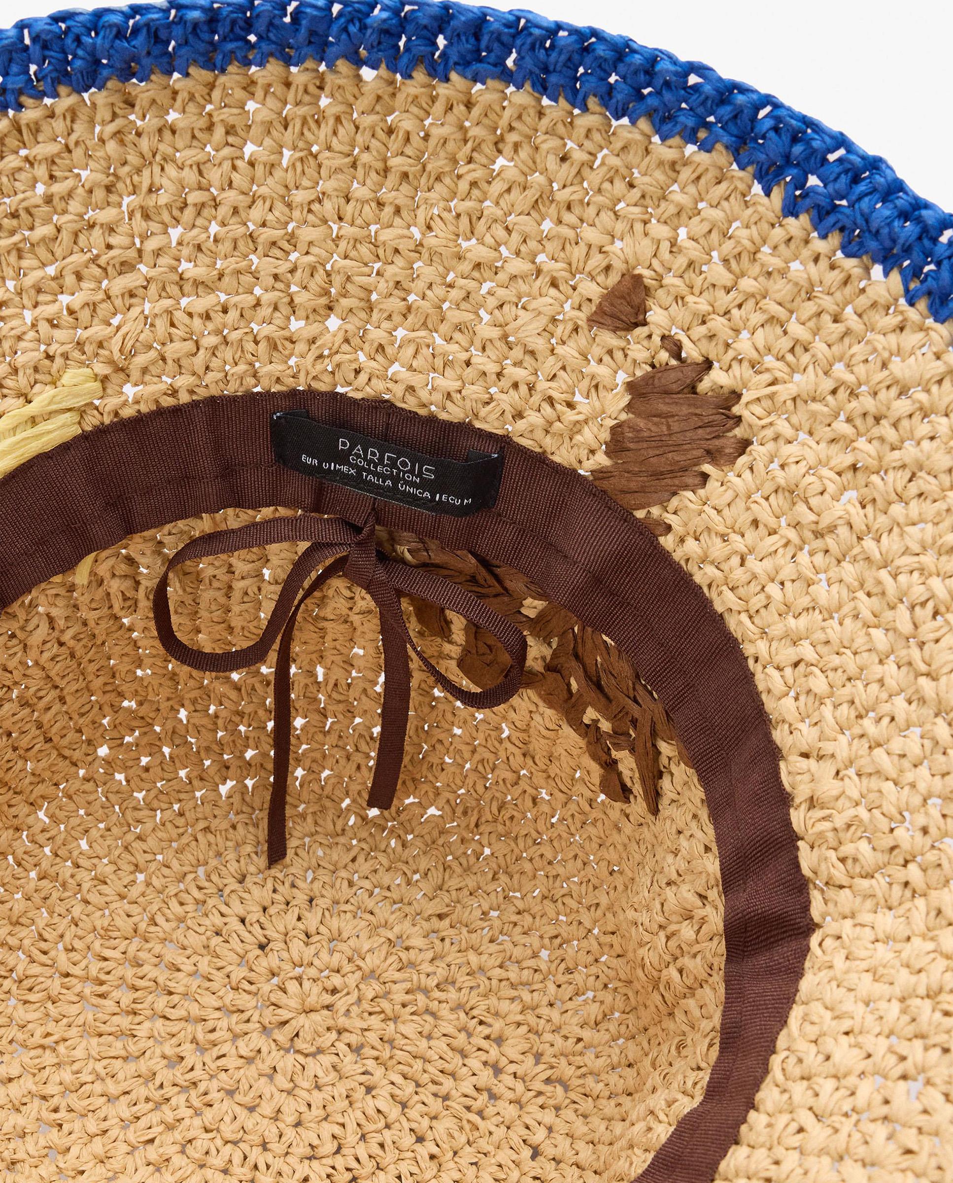 Gorro de mujer estilo bucket con detalle de sol - Parfois - Natural Natural-4