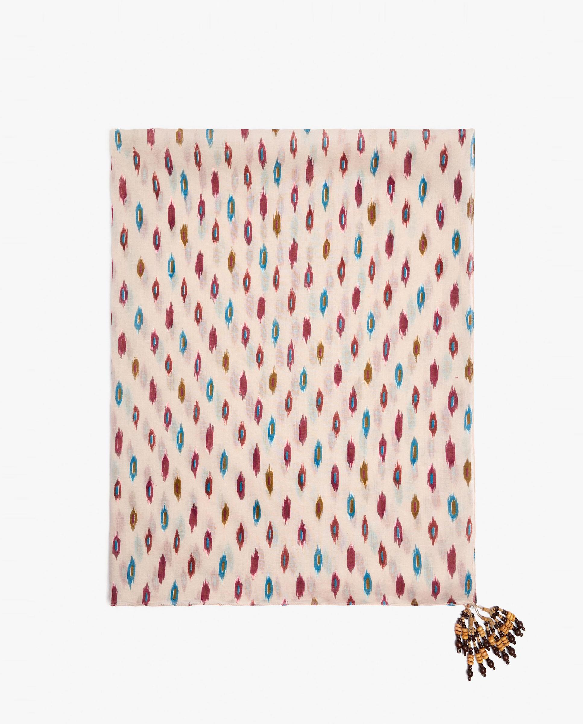 Pañuelo 100% algodón con microestampados - Parfois - Crudo Crudo-1
