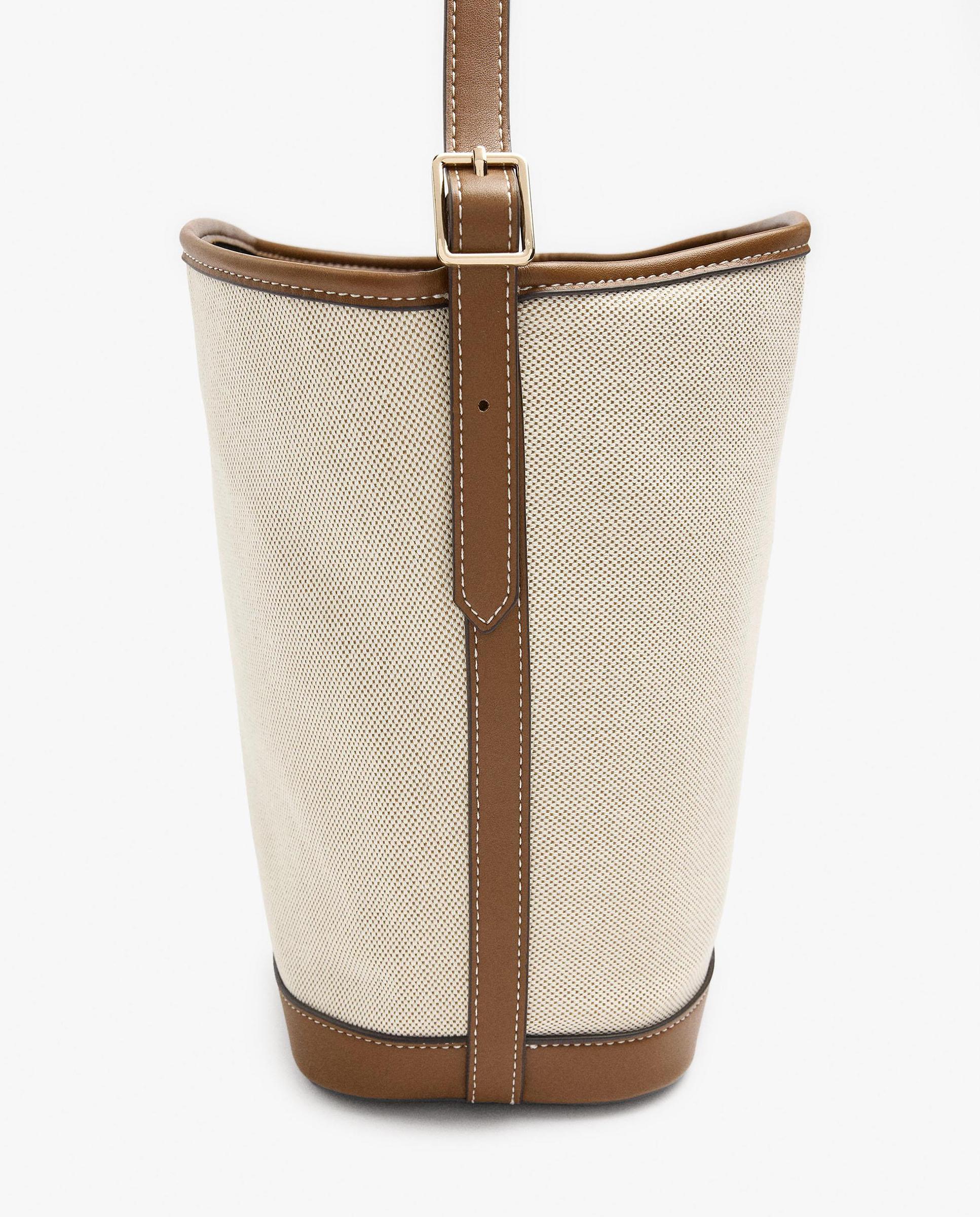 Bandolera de mujer estilo bombonera con cierre imantado en liso - Parfois - Beige Beige-3