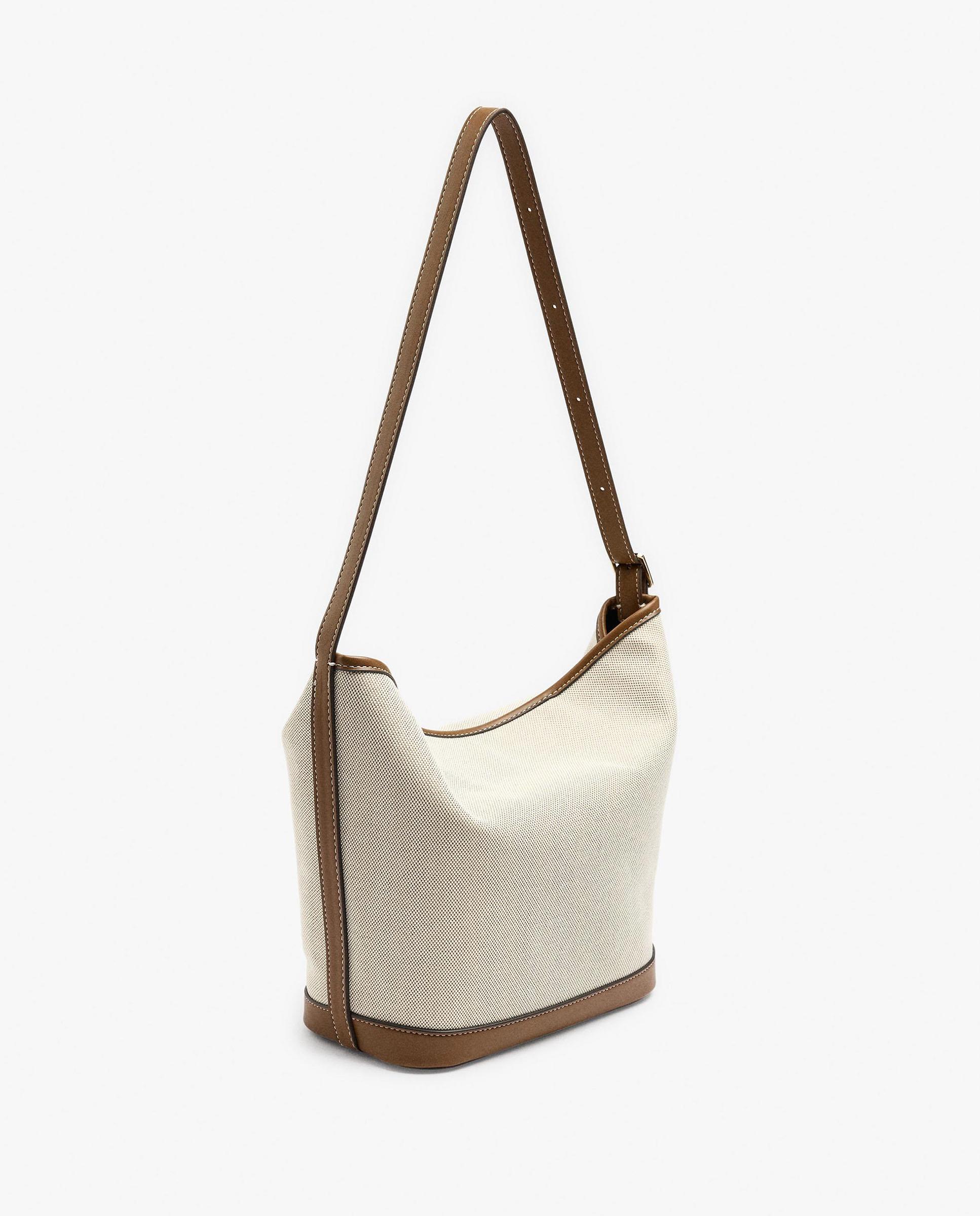 Bandolera de mujer estilo bombonera con cierre imantado en liso - Parfois - Beige Beige-4