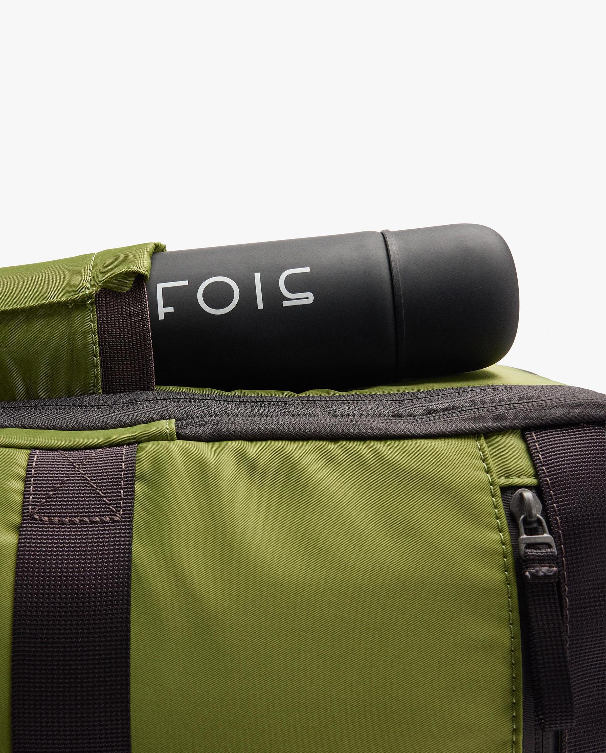 Mochila de mujer con varios compartimentos y cierre de cremallera en liso - Parfois - Verde Verde-6