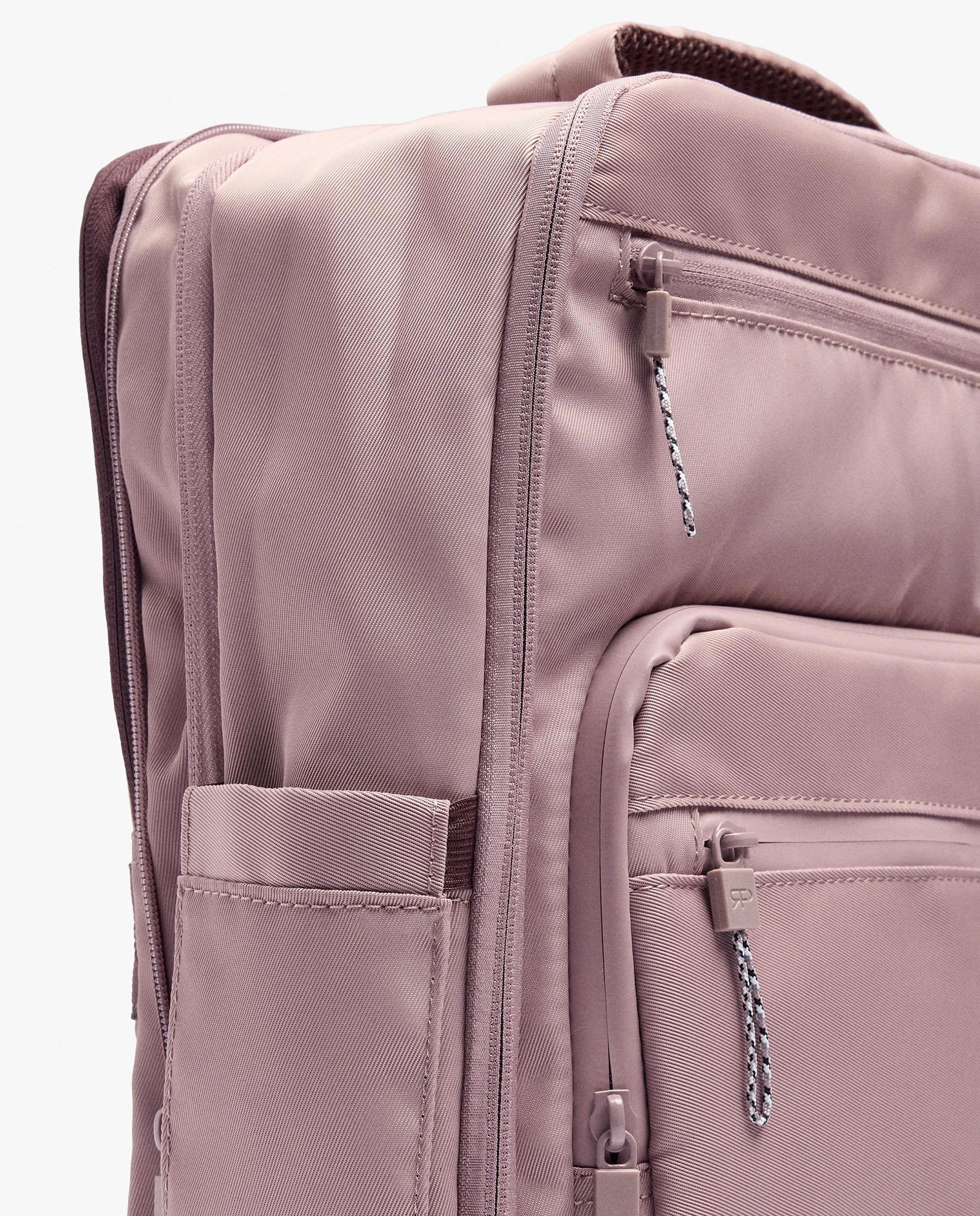 Mochila de mujer con varios compartimentos y cierre de cremallera en liso - Parfois - Rosa Rosa-3