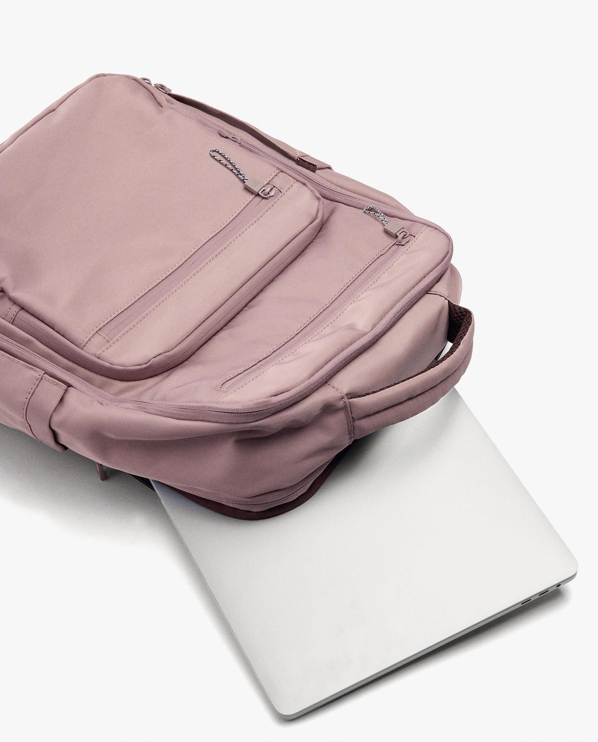 Mochila de mujer con varios compartimentos y cierre de cremallera en liso - Parfois - Rosa Rosa-4