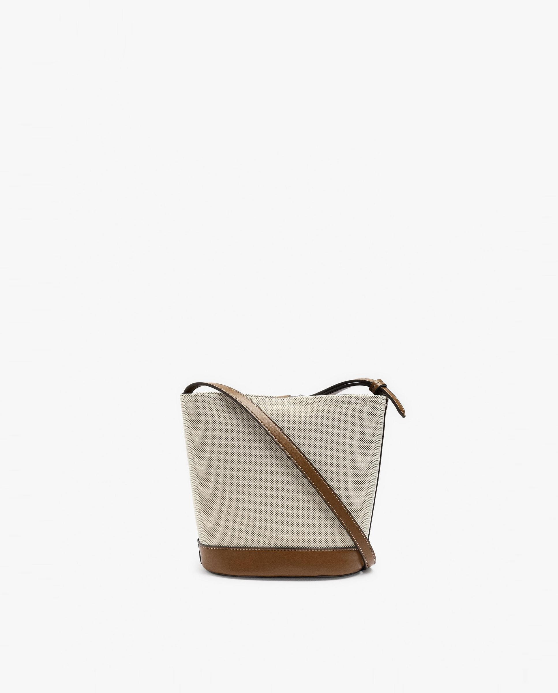 Bandolera de mujer con cierre imantado en liso - Parfois - Beige Beige-1