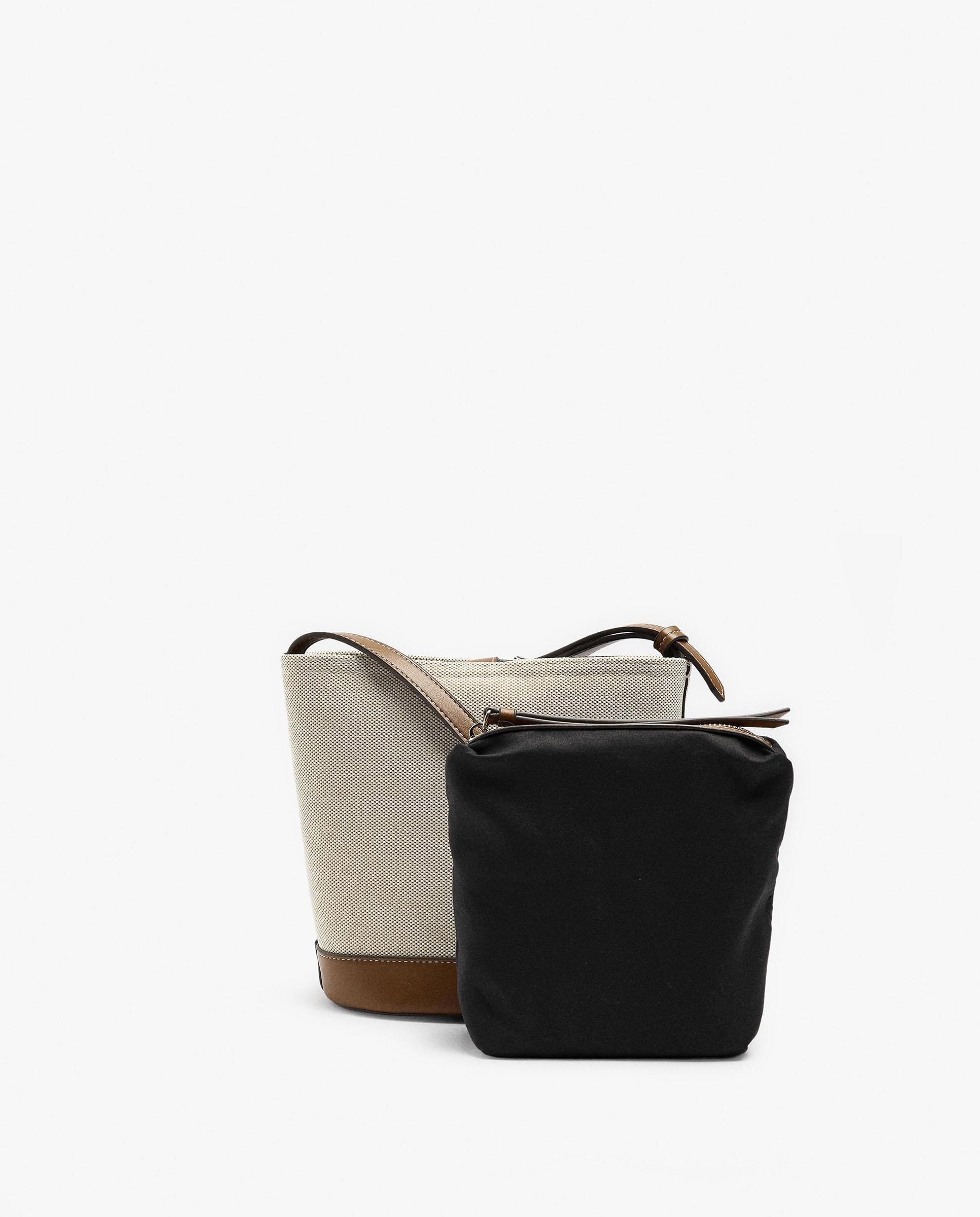 Bandolera de mujer con cierre imantado en liso - Parfois - Beige Beige-3
