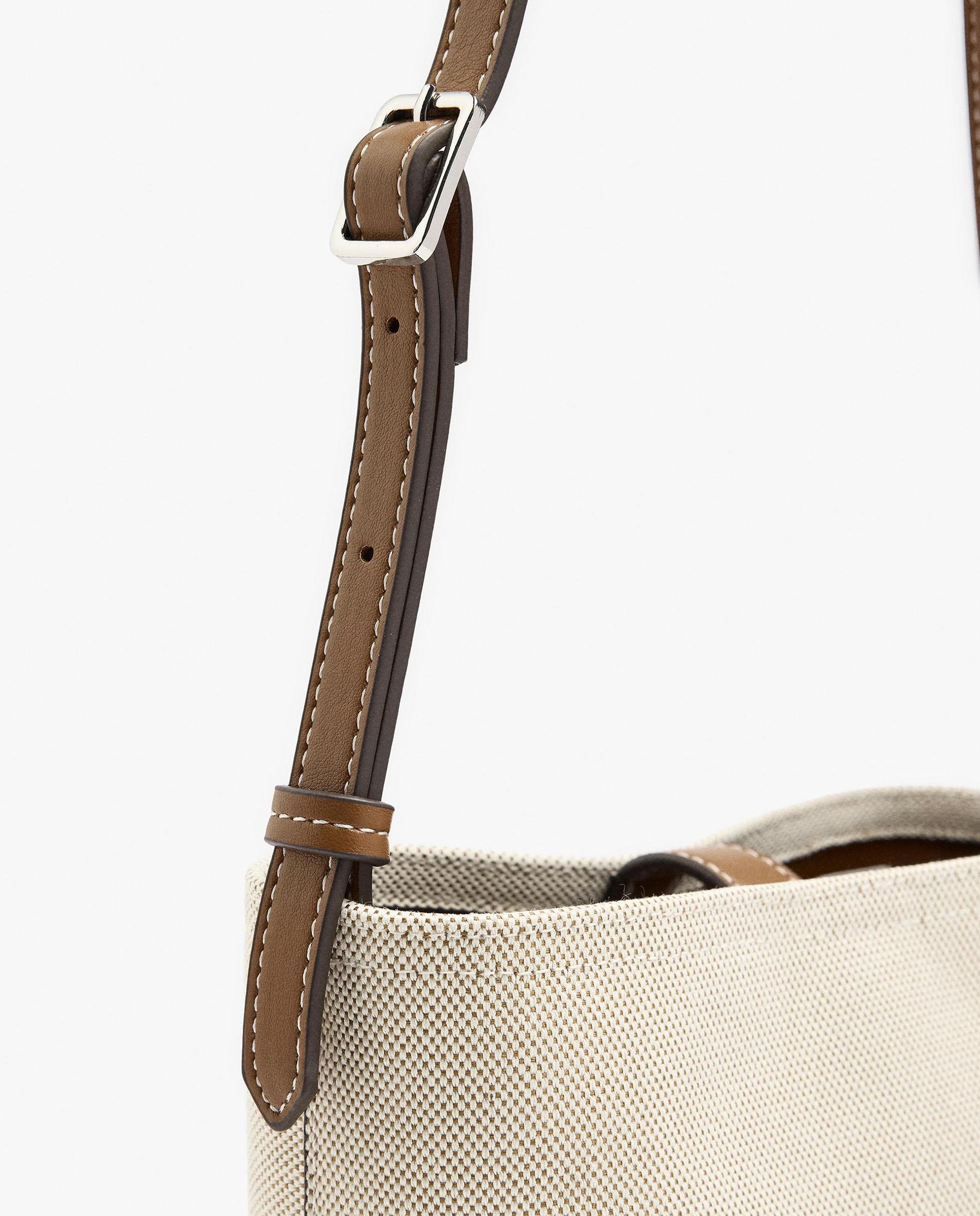 Bandolera de mujer con cierre imantado en liso - Parfois - Beige Beige-2