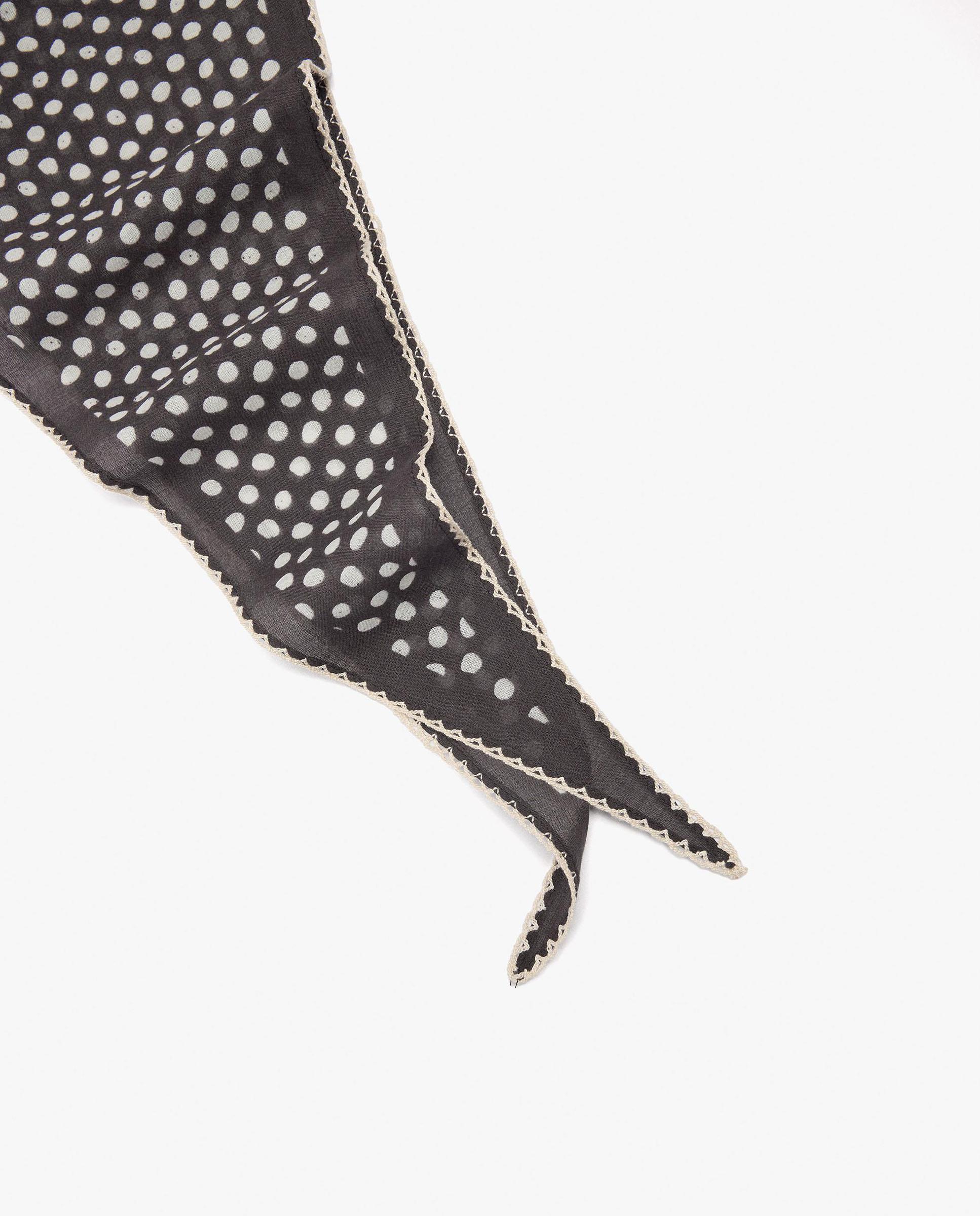 Pañuelo 100% algodón con estampado de lunares - Parfois - Marrón oscuro Marrón oscuro-3