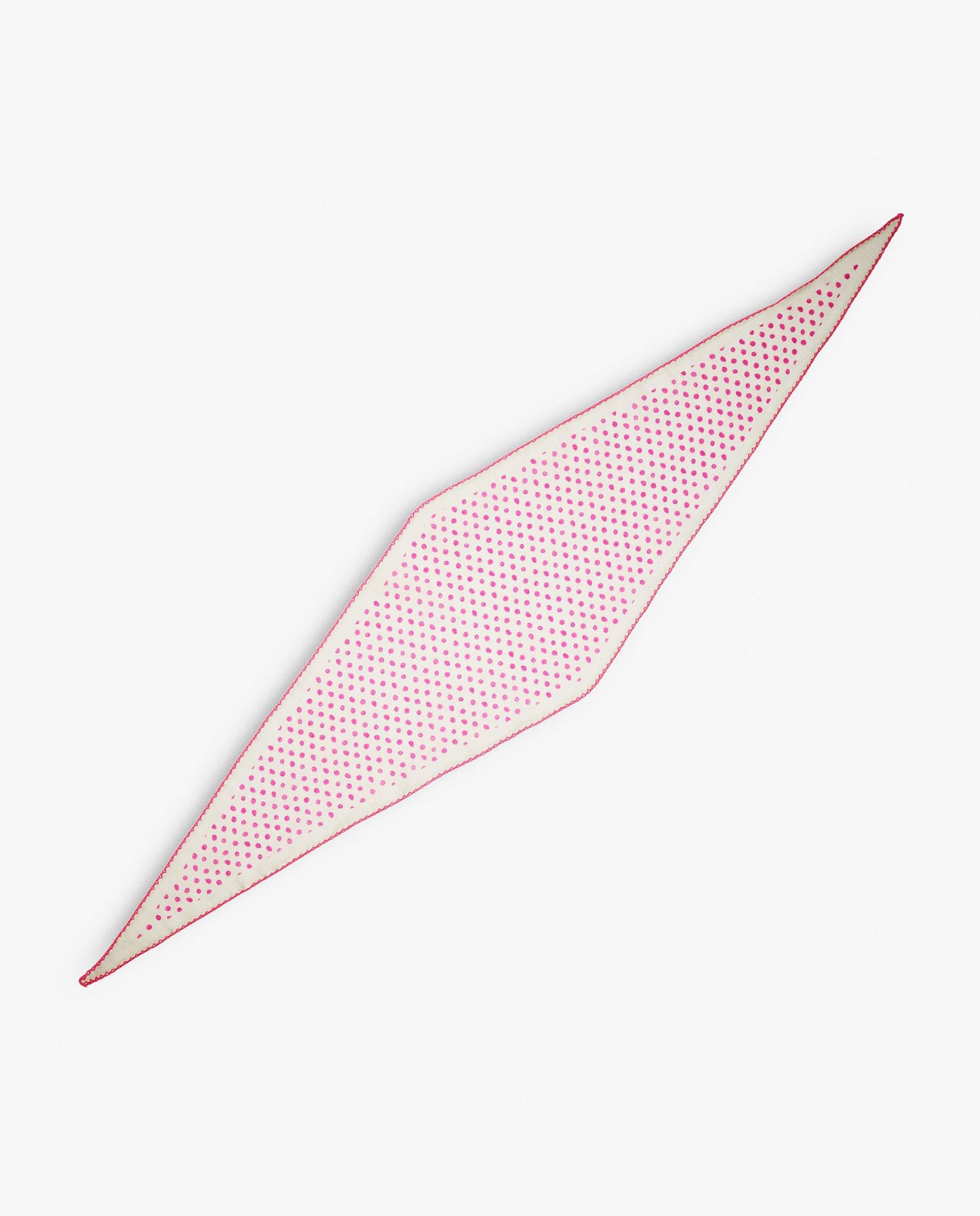 Pañuelo 100% algodón con estampado de lunares - Parfois - Rosa Rosa-2