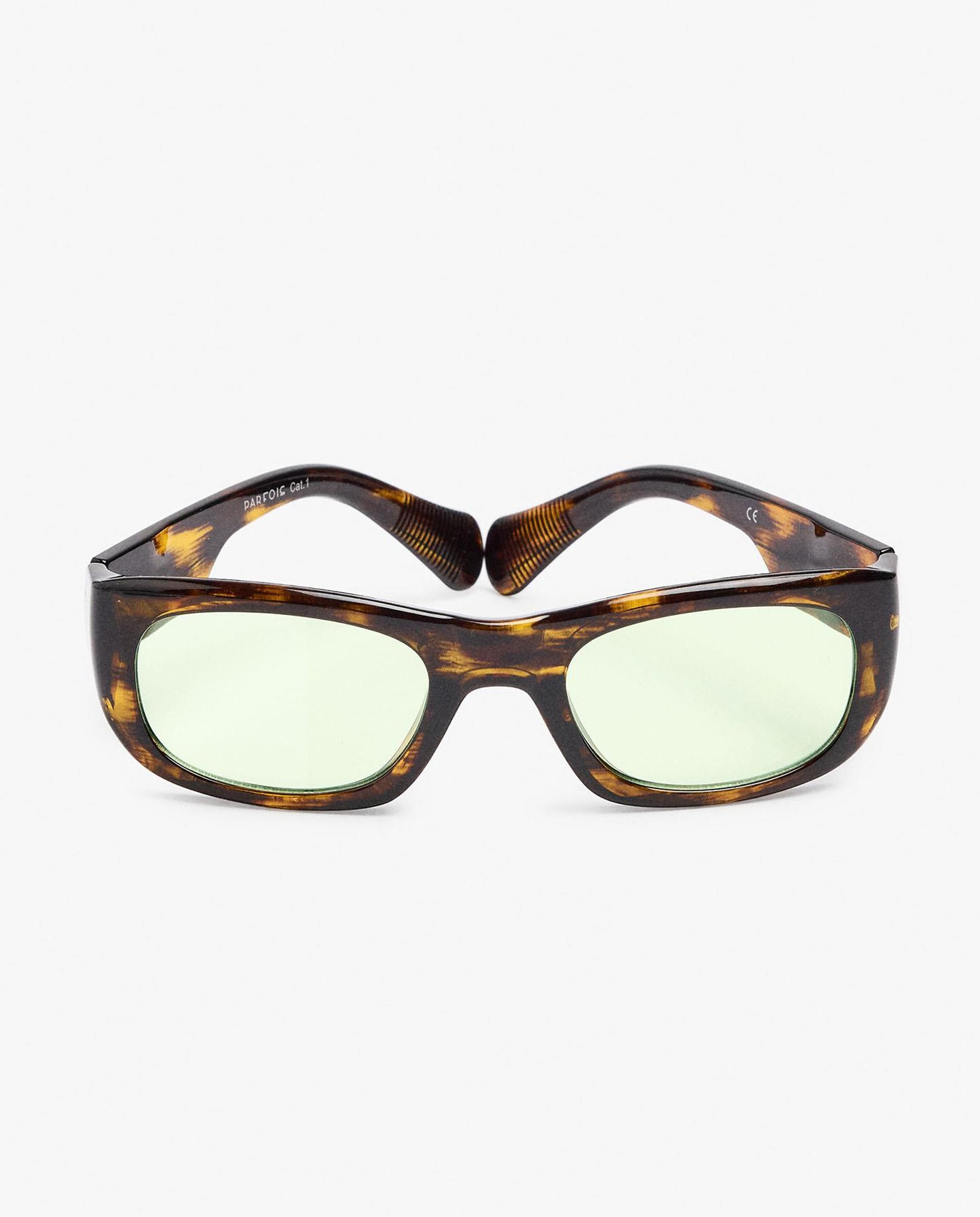 Gafas de sol de mujer parfois con protección uv y forma rectangular con estampado animal print - Marrón oscuro Marrón oscuro-1