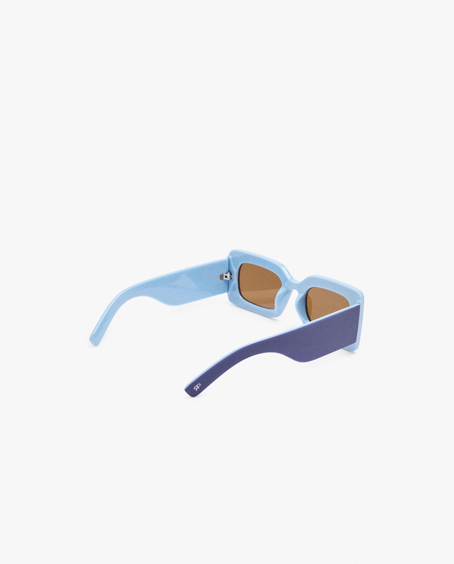 Gafas de sol de mujer parfois con protección uv y forma rectangular en liso - Multicolor Multicolor-2