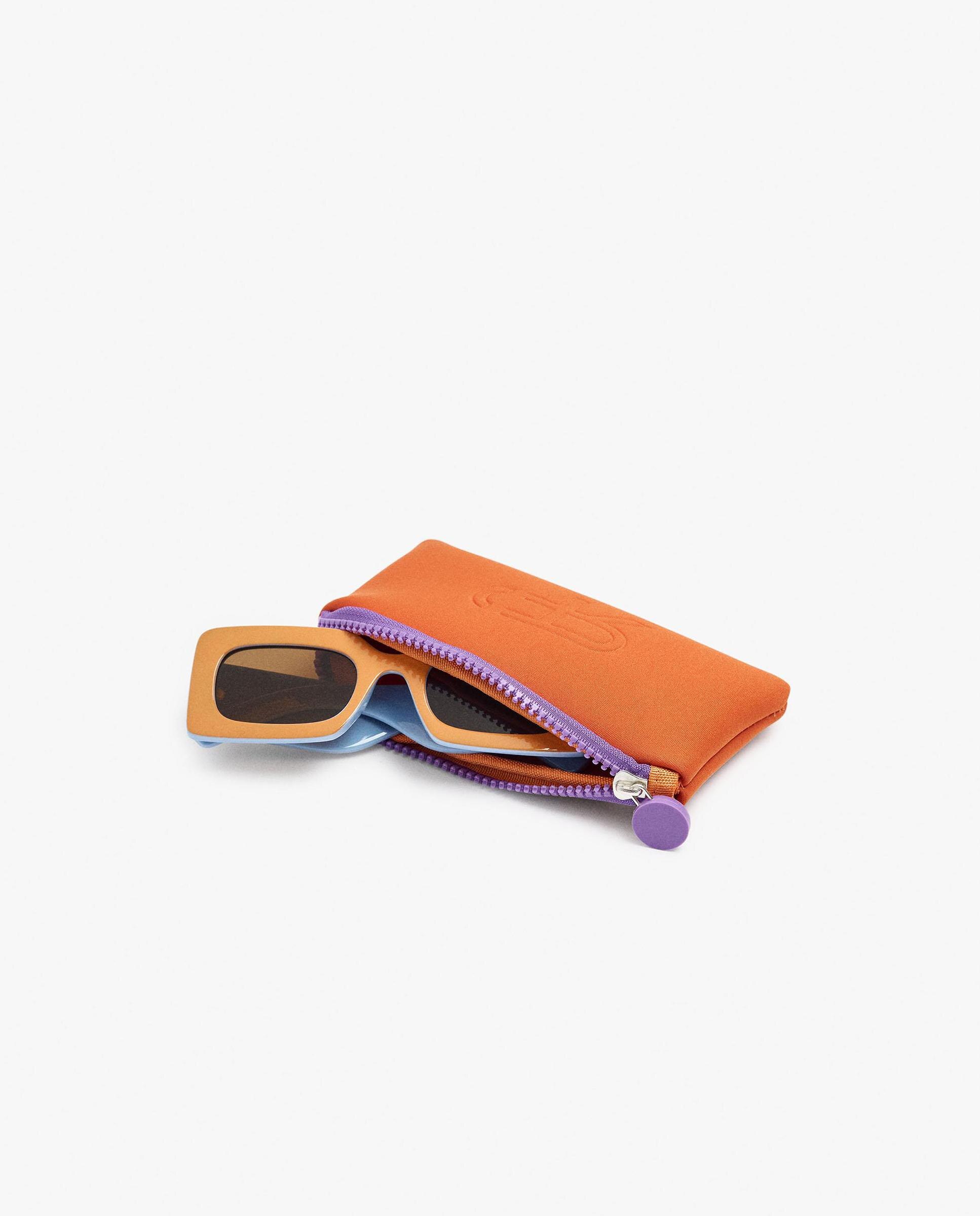 Gafas de sol de mujer parfois con protección uv y forma rectangular en liso - Multicolor Multicolor-4