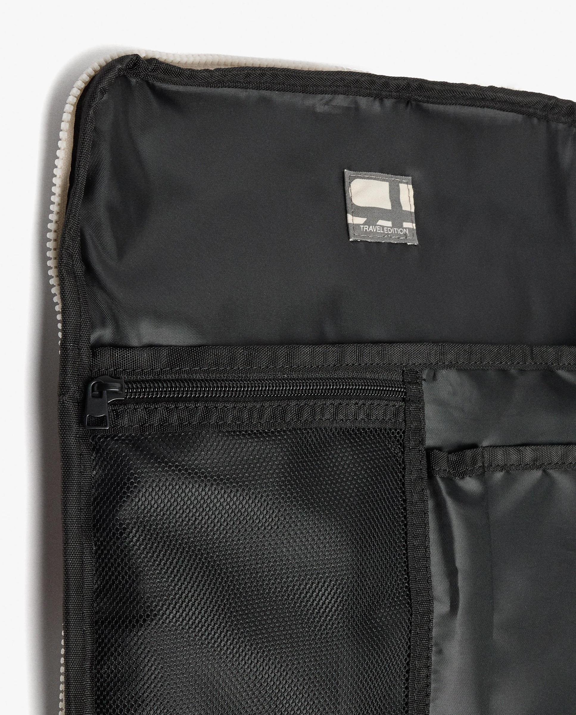 Mochila de mujer con varios compartimentos y cierre de cremallera en liso - Parfois - Crudo Crudo-7