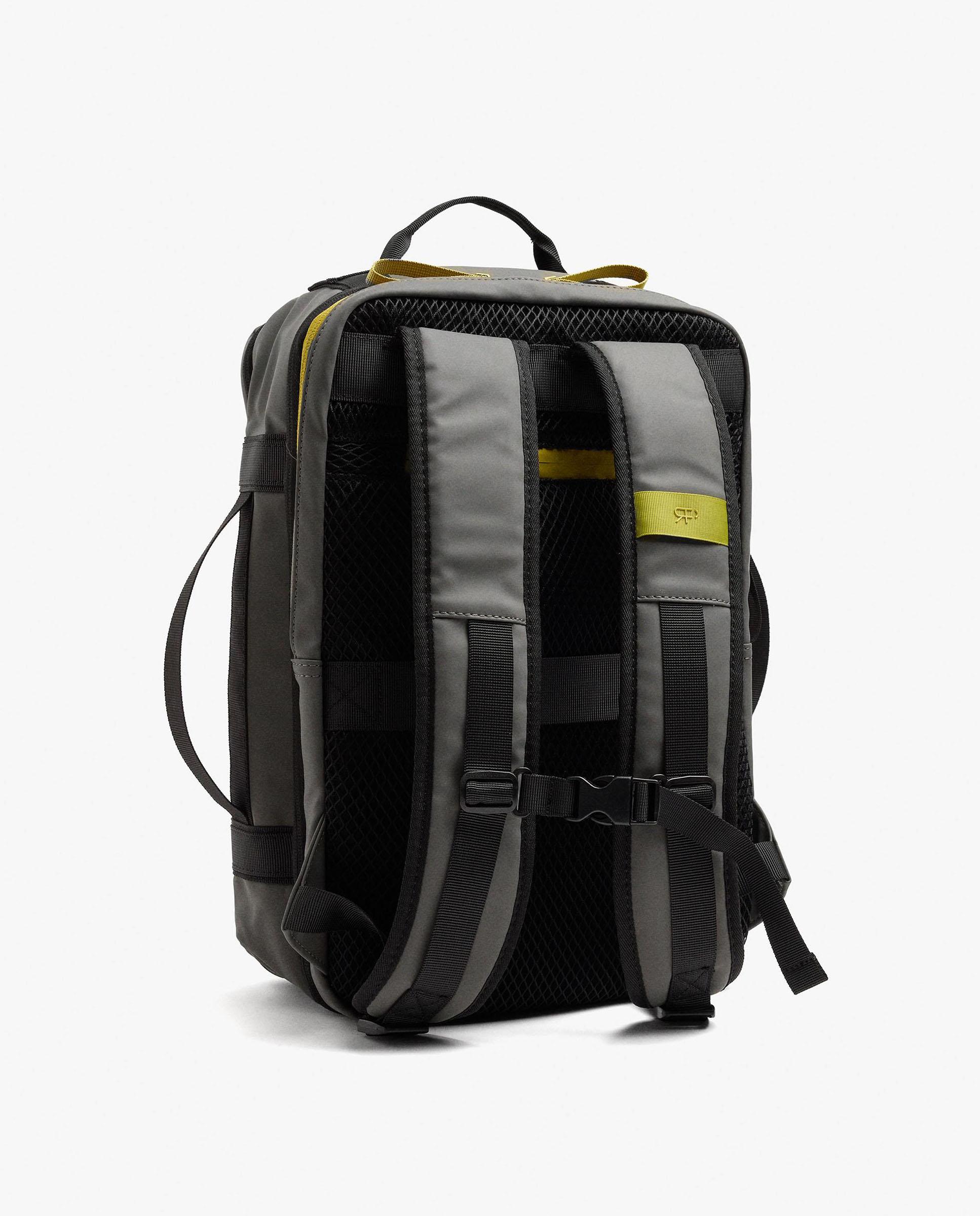 Mochila de mujer con varios compartimentos y cierre de cremallera en liso - Parfois - Gris Gris-3
