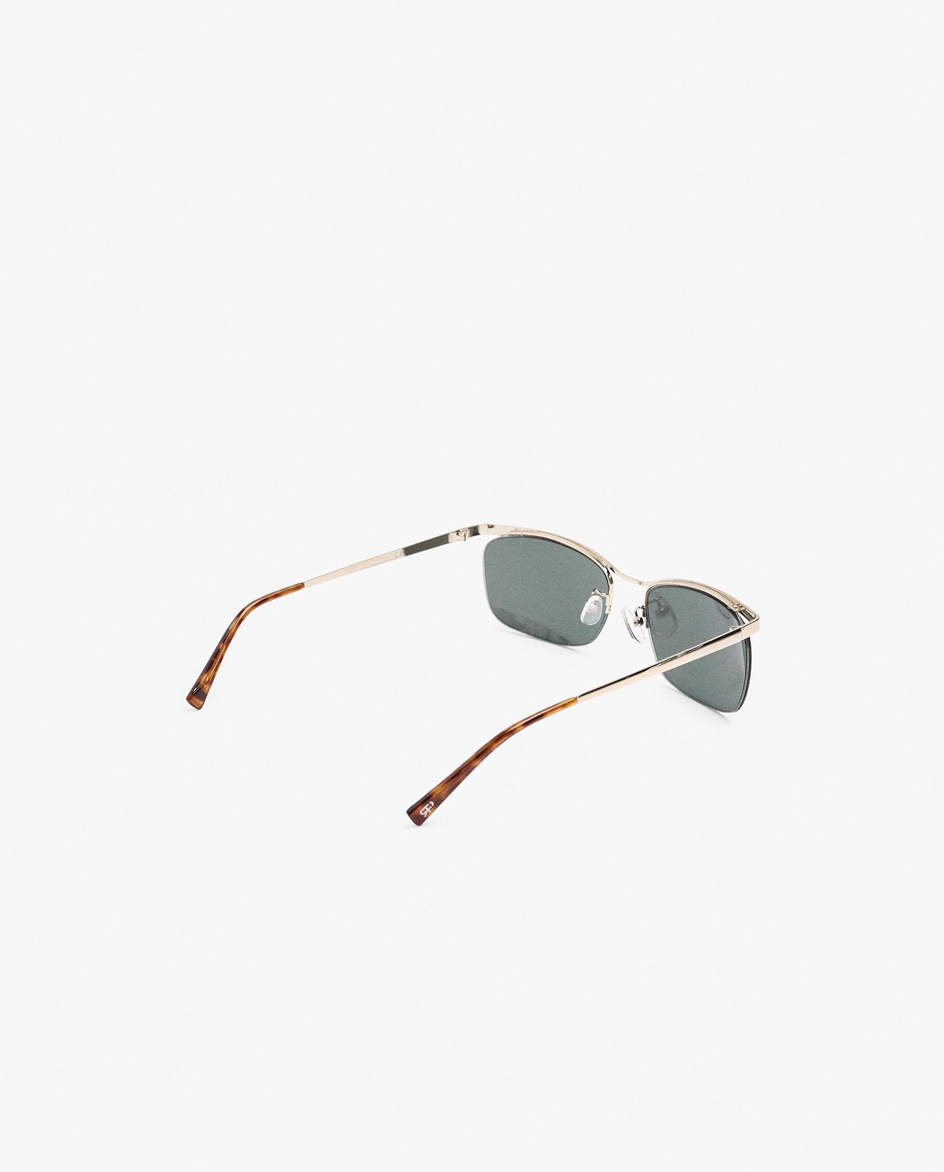 Gafas de sol de mujer parfois con protección uv y forma rectangular en liso - Oro Oro-2