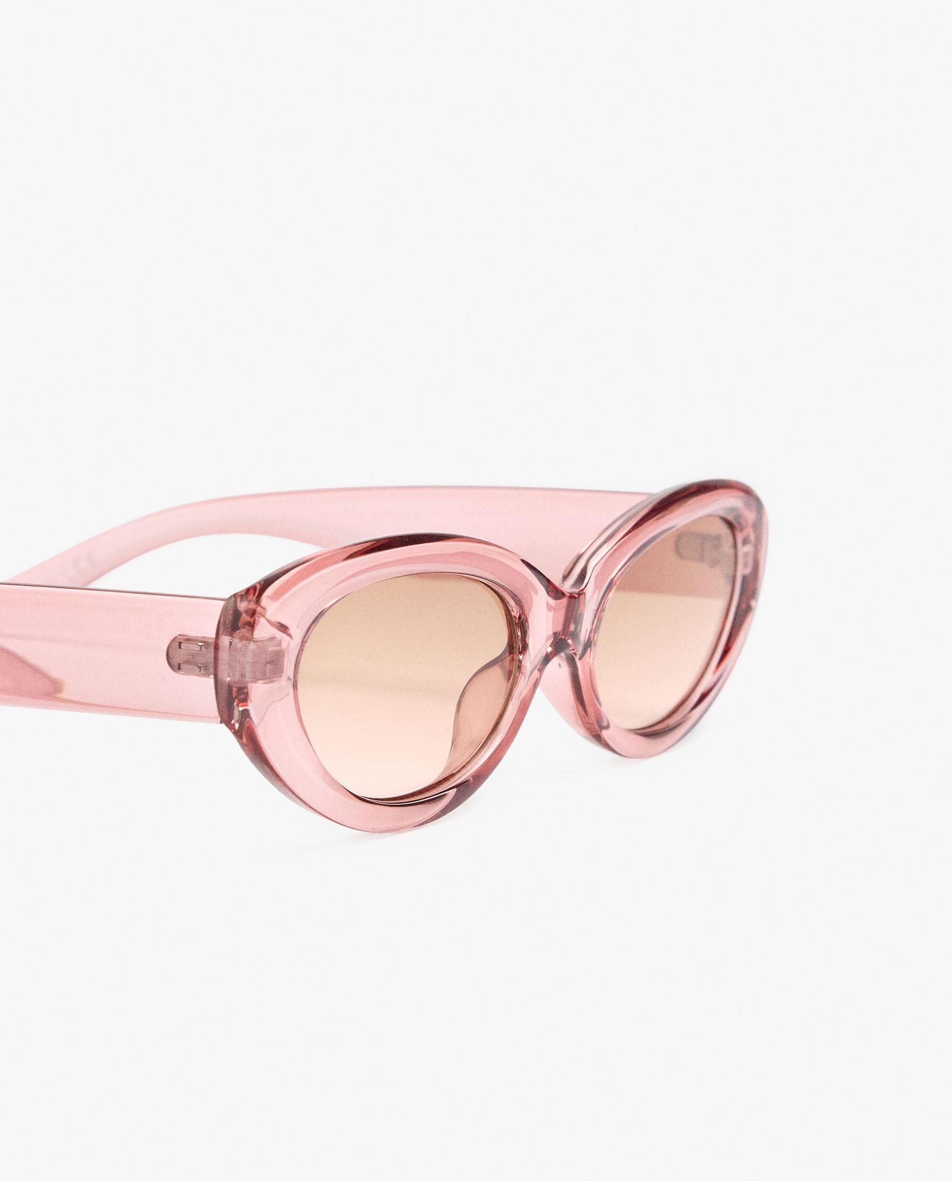 Gafas de sol de mujer parfois con protección uv y forma ovalada en liso - Rosa Rosa-3