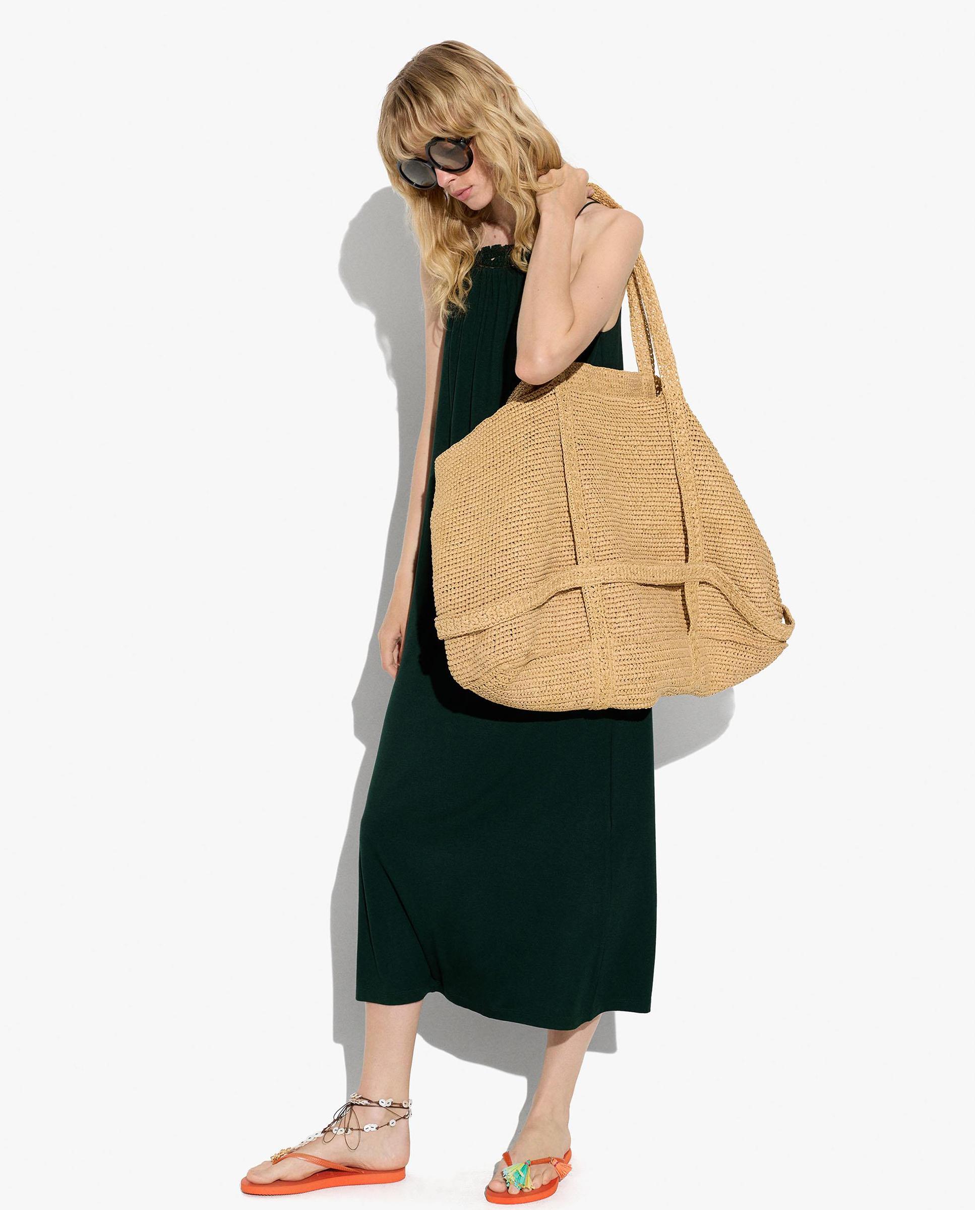 Parfois - Vestido midi fluido en liso.