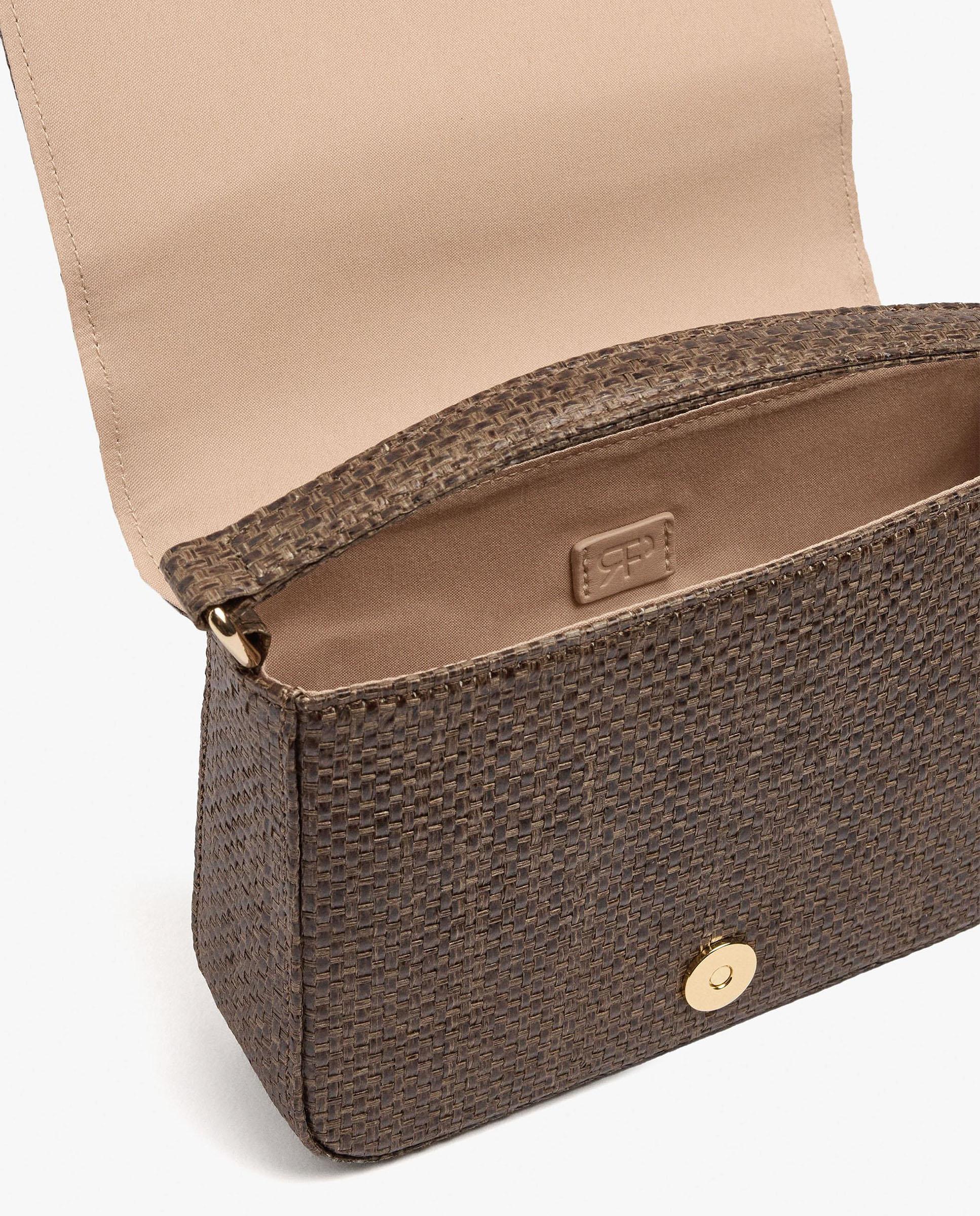Bolso de fiesta multiposición con cierre imantado en liso - Parfois - Marrón Marrón-4