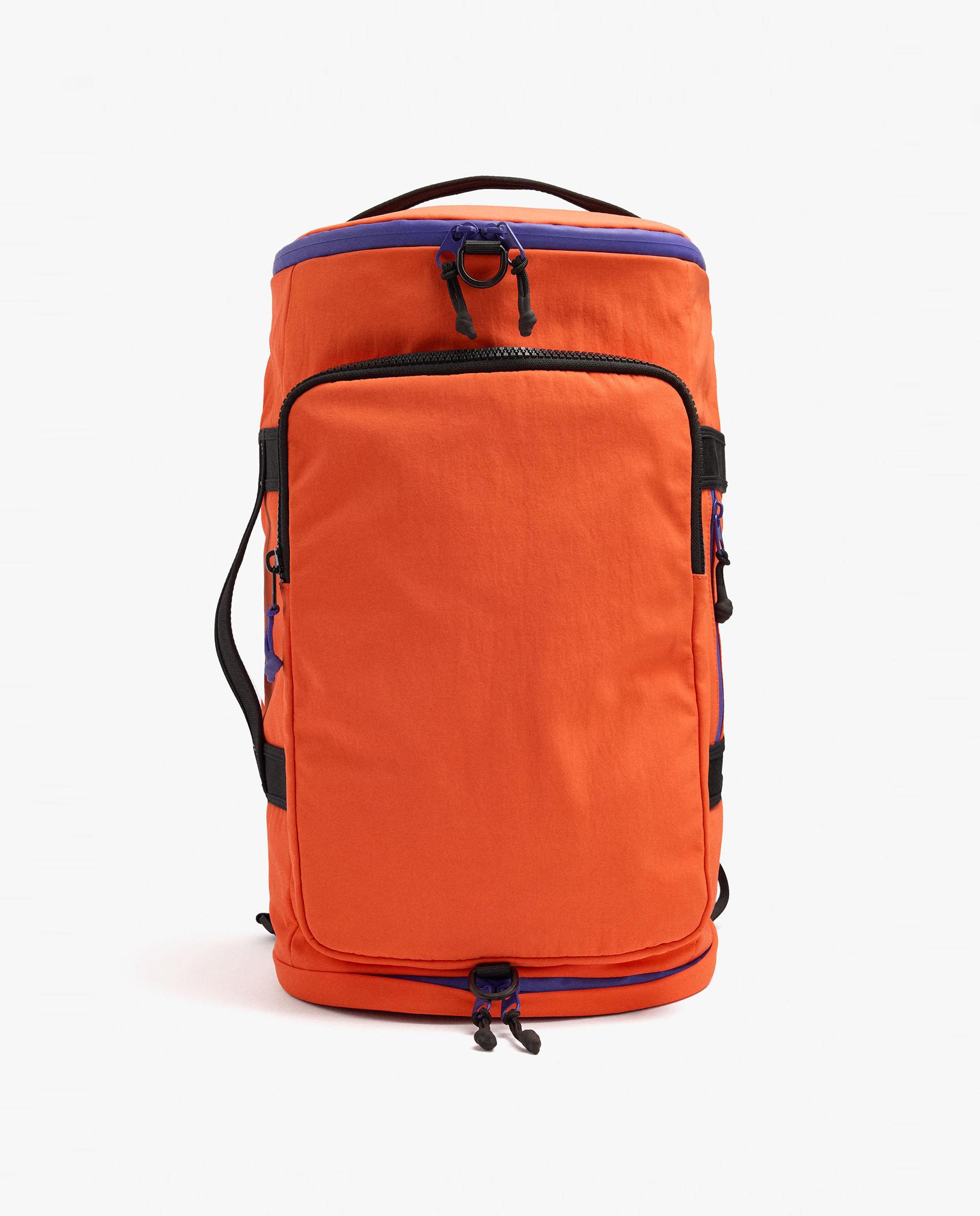 Mochila de mujer estilo bolsa deportiva con cierre de cremallera en liso - Parfois - Naranja Naranja-1