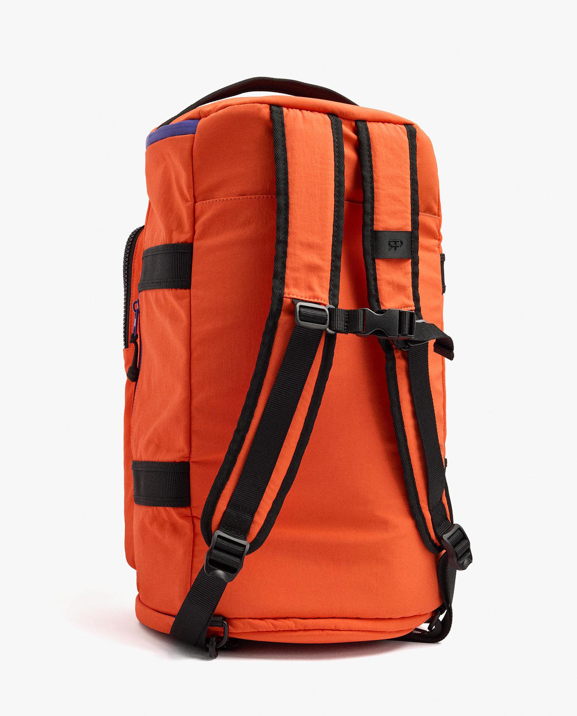 Mochila de mujer estilo bolsa deportiva con cierre de cremallera en liso - Parfois - Naranja Naranja-5